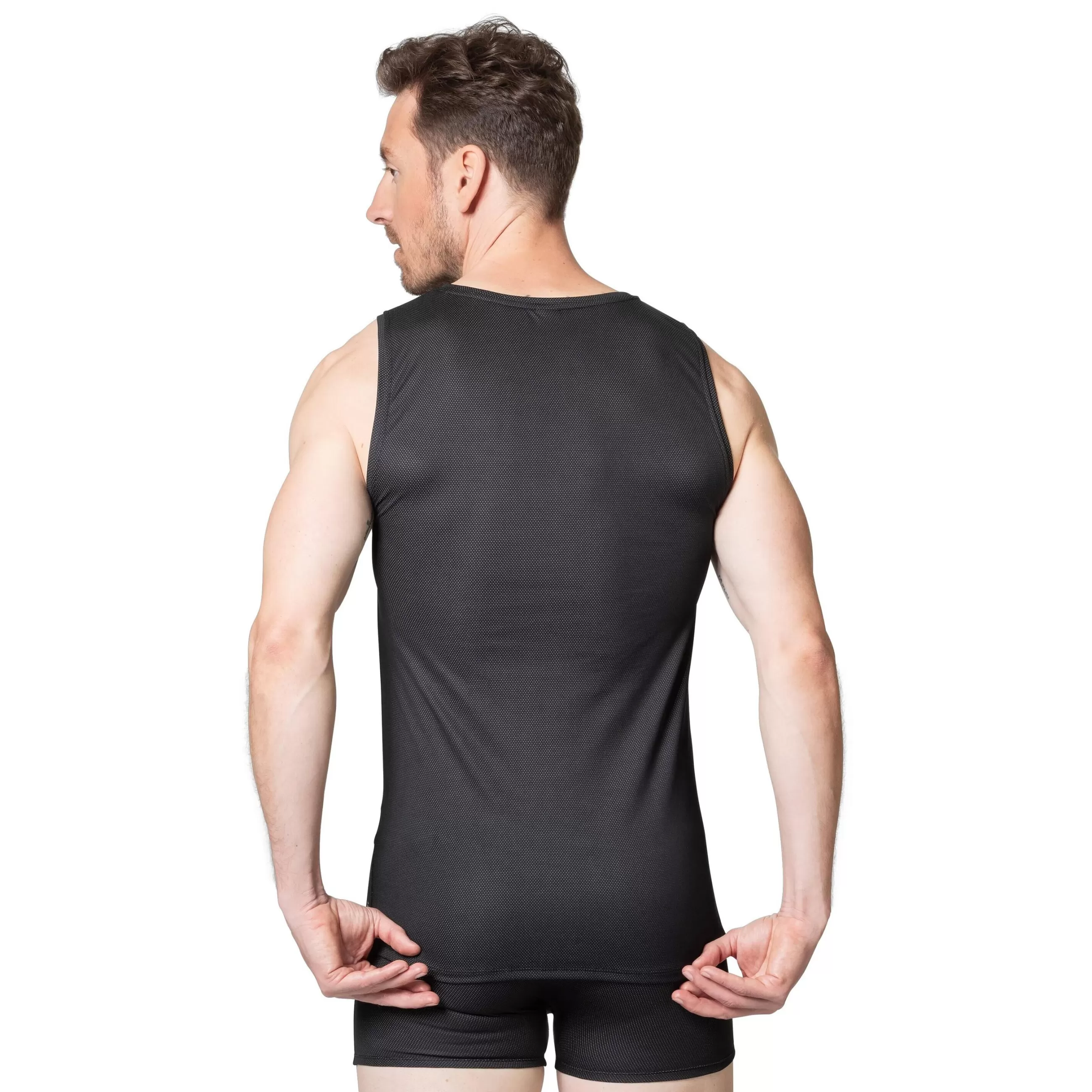 Base Layers^Odlo The Active Everyday Eco V-Neck Singlet Base Layer Top - 2 Pack Black