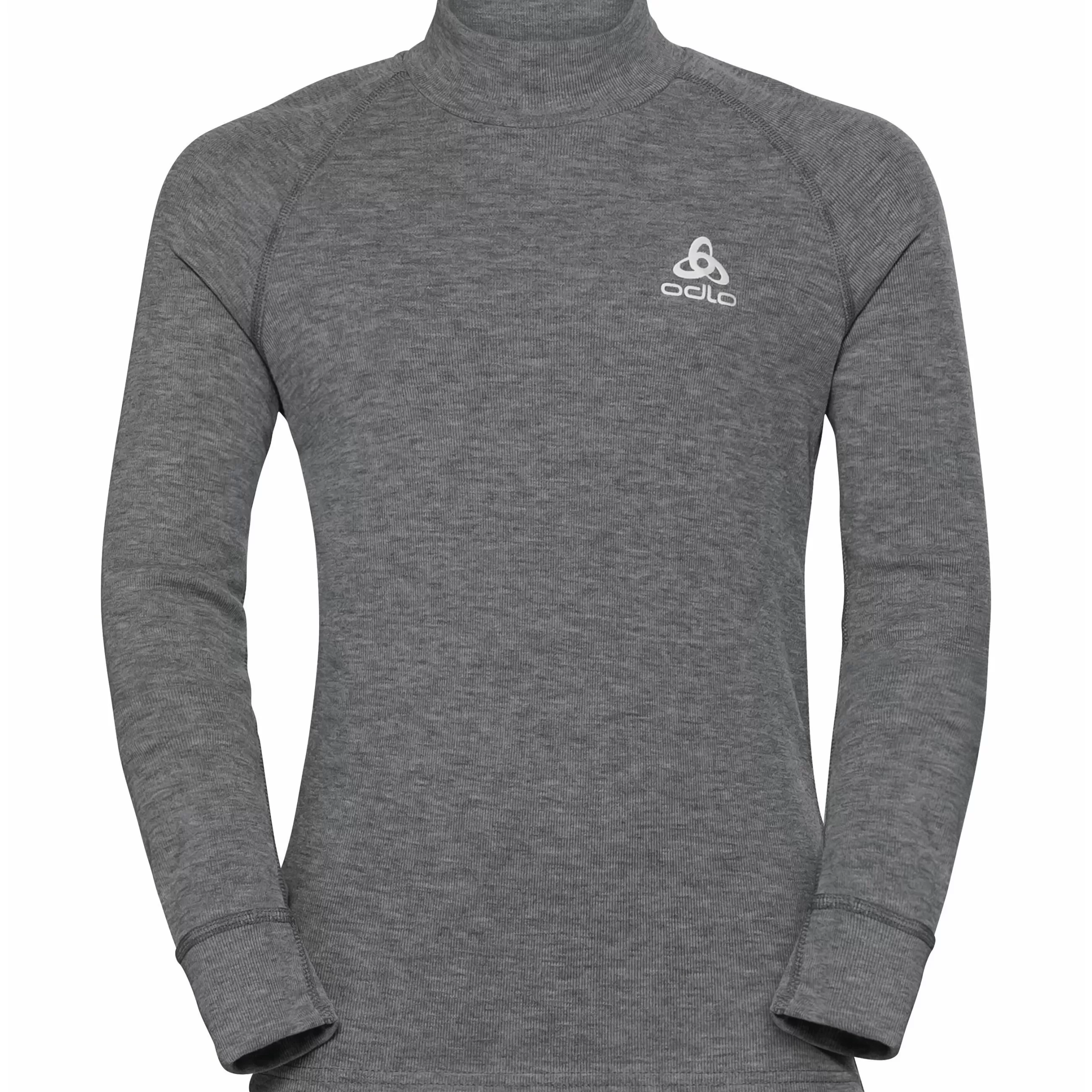 Clothing^Odlo The Active Warm Eco Kids' Long Sleeve Turtleneck Base Layer Top Odlo Steel Grey Melange