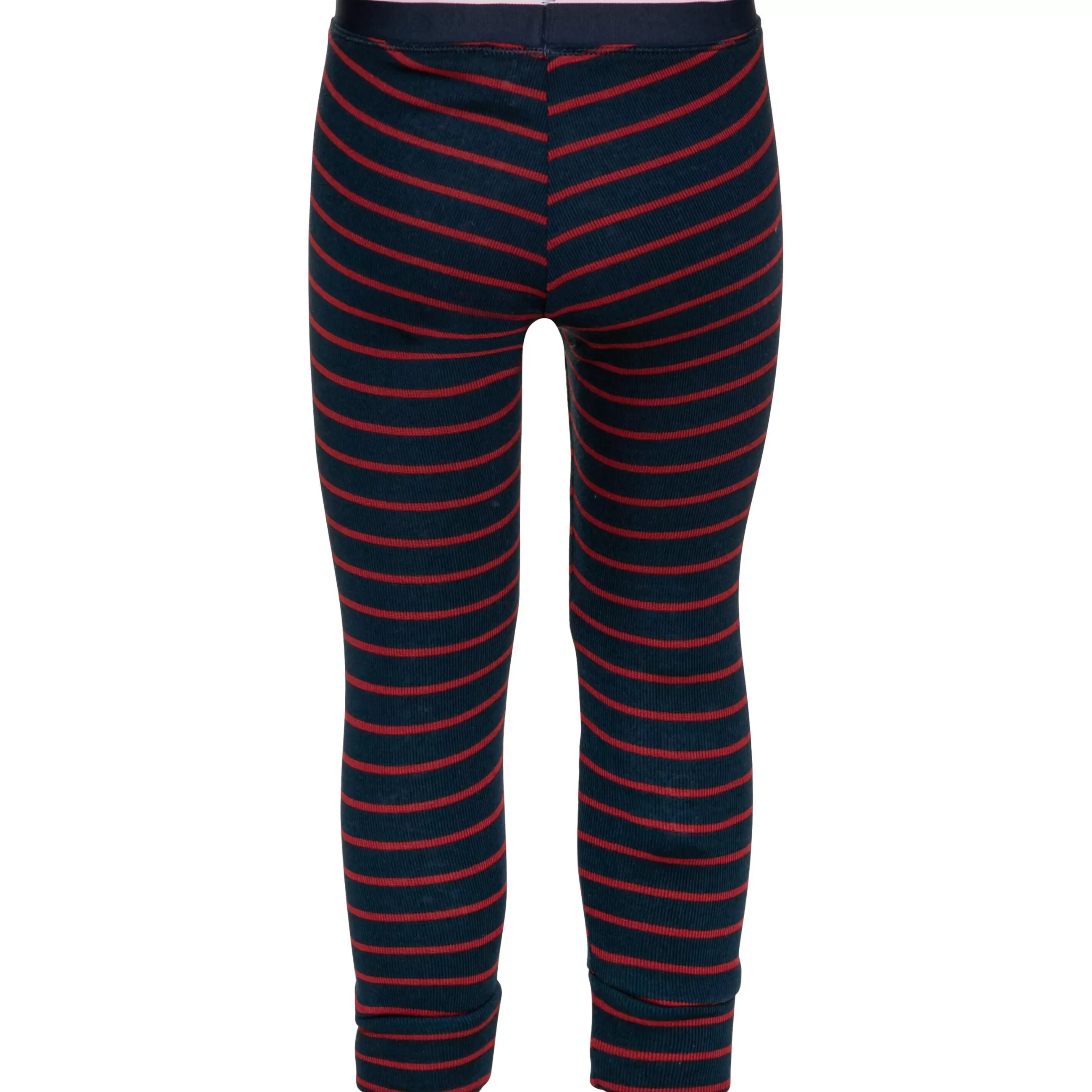 Clothing^Odlo The Active Warm Originals Eco Kids' Stripes Bottoms Dark Sapphire - Sundried Tomato