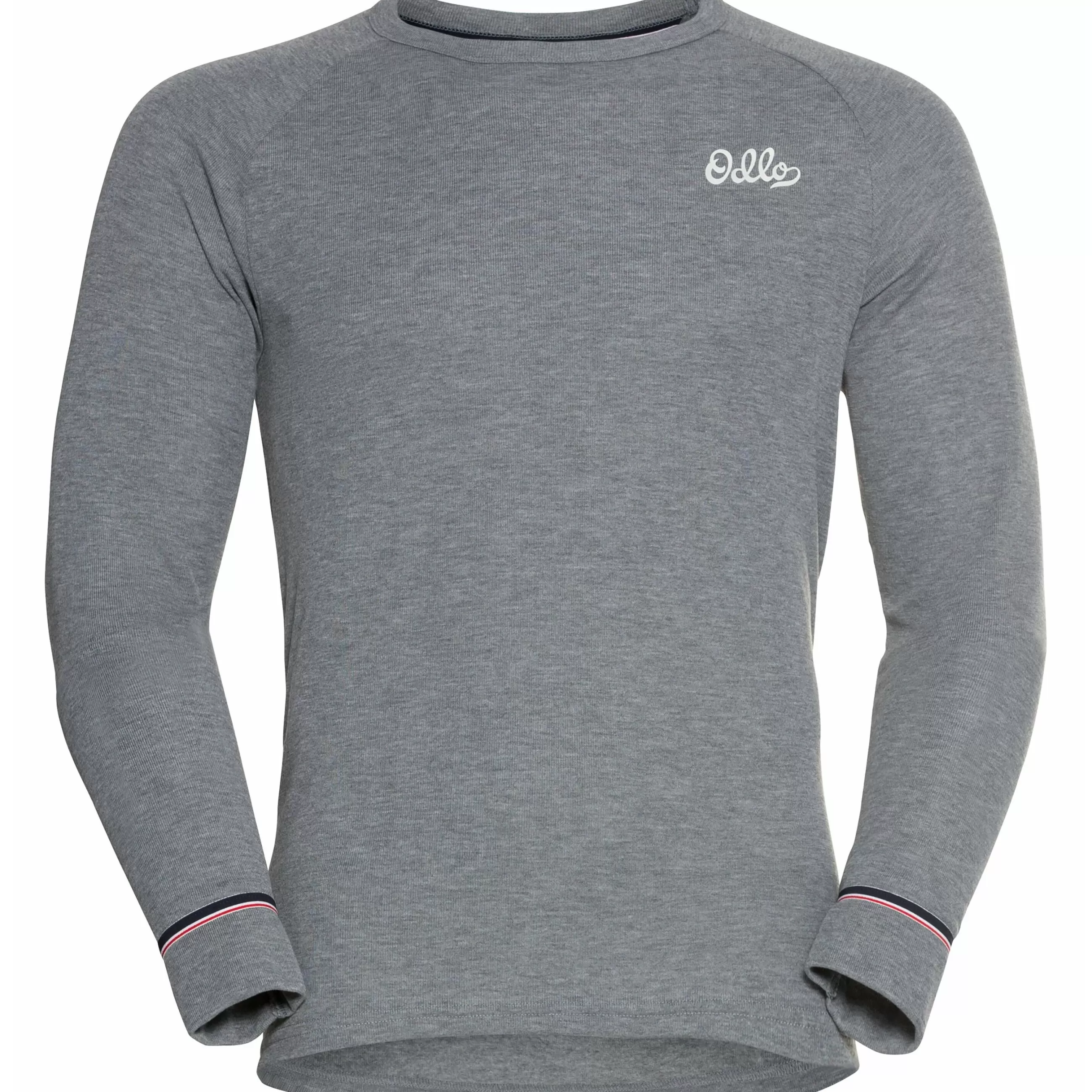 Base Layers^Odlo The Active Warm Originals Eco Long Sleeve Odlo Steel Grey Melange