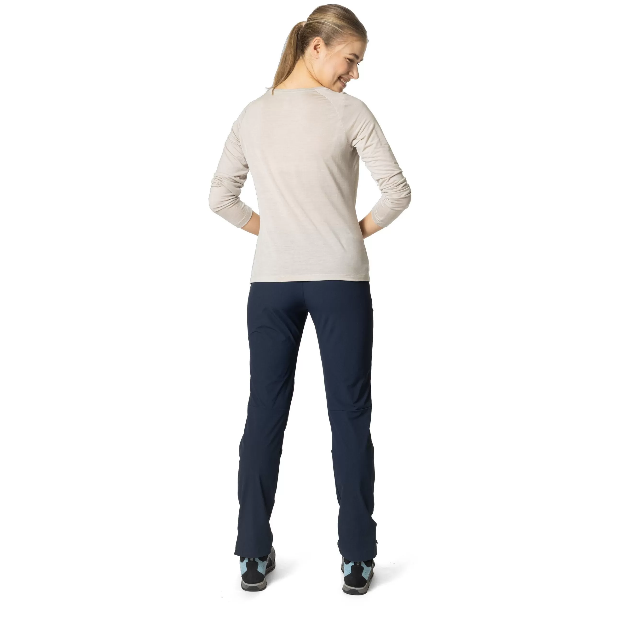 Mid Layers & Longsleeves^Odlo The Ascent Performance Wool 130 Forest Long Sleeve T-Shirt Silver Cloud Melange