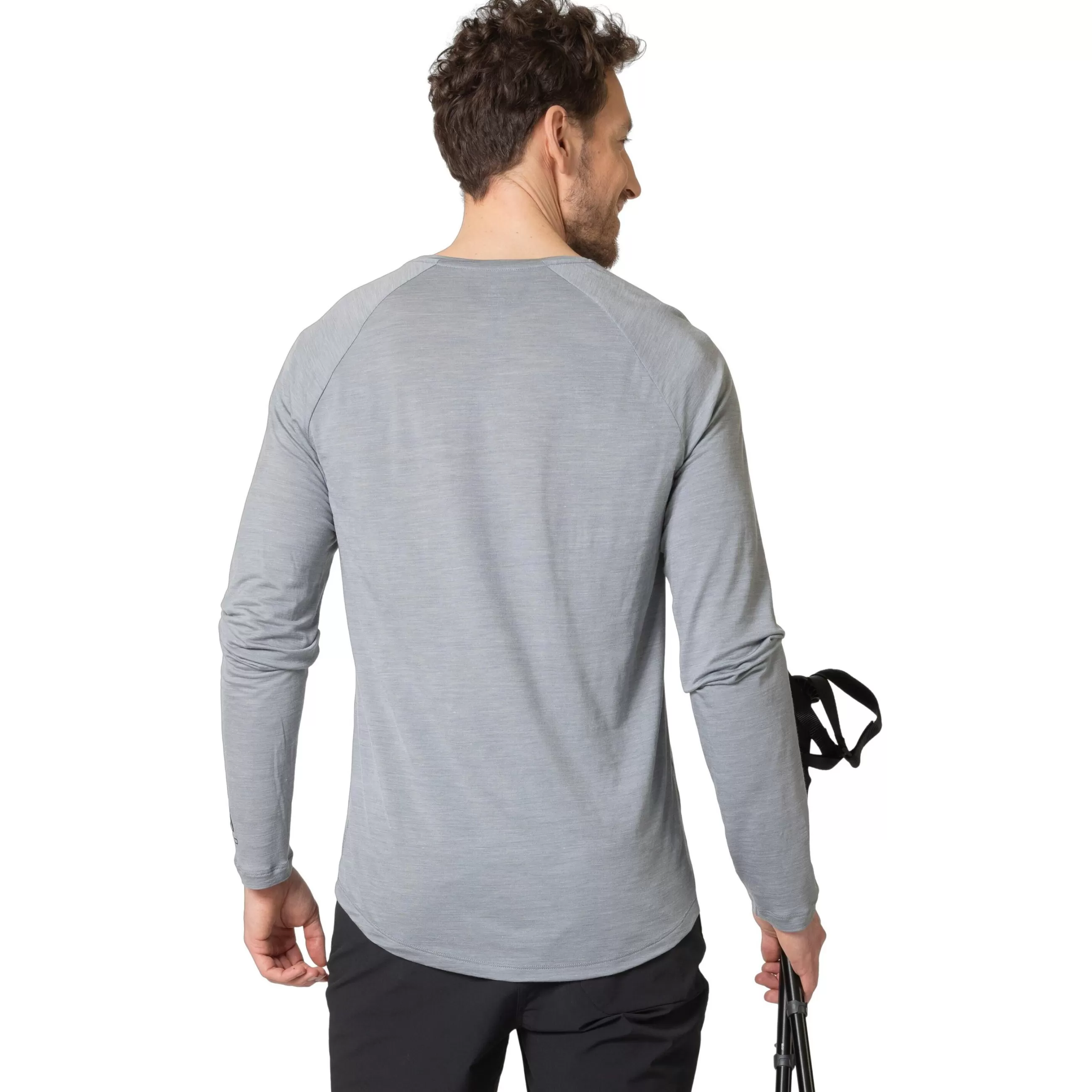 Mid Layers & Longsleeves^Odlo The Ascent Performance Wool 130 Hand Drawn Logo Long Sleeve T-Shirt Grey Melange