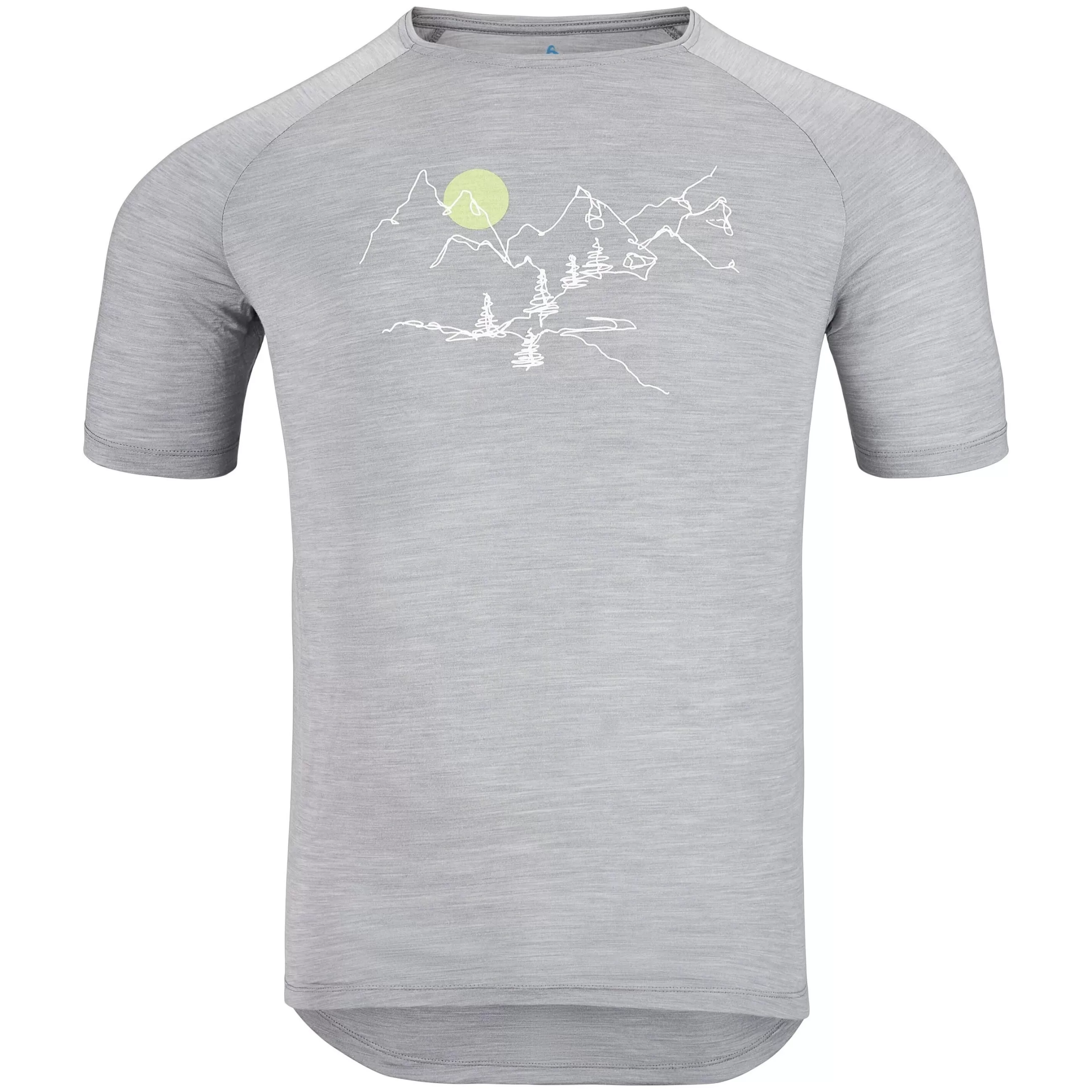 T-Shirts & Polos^Odlo The Ascent Performance Wool 130 Landscape T-Shirt Grey Melange