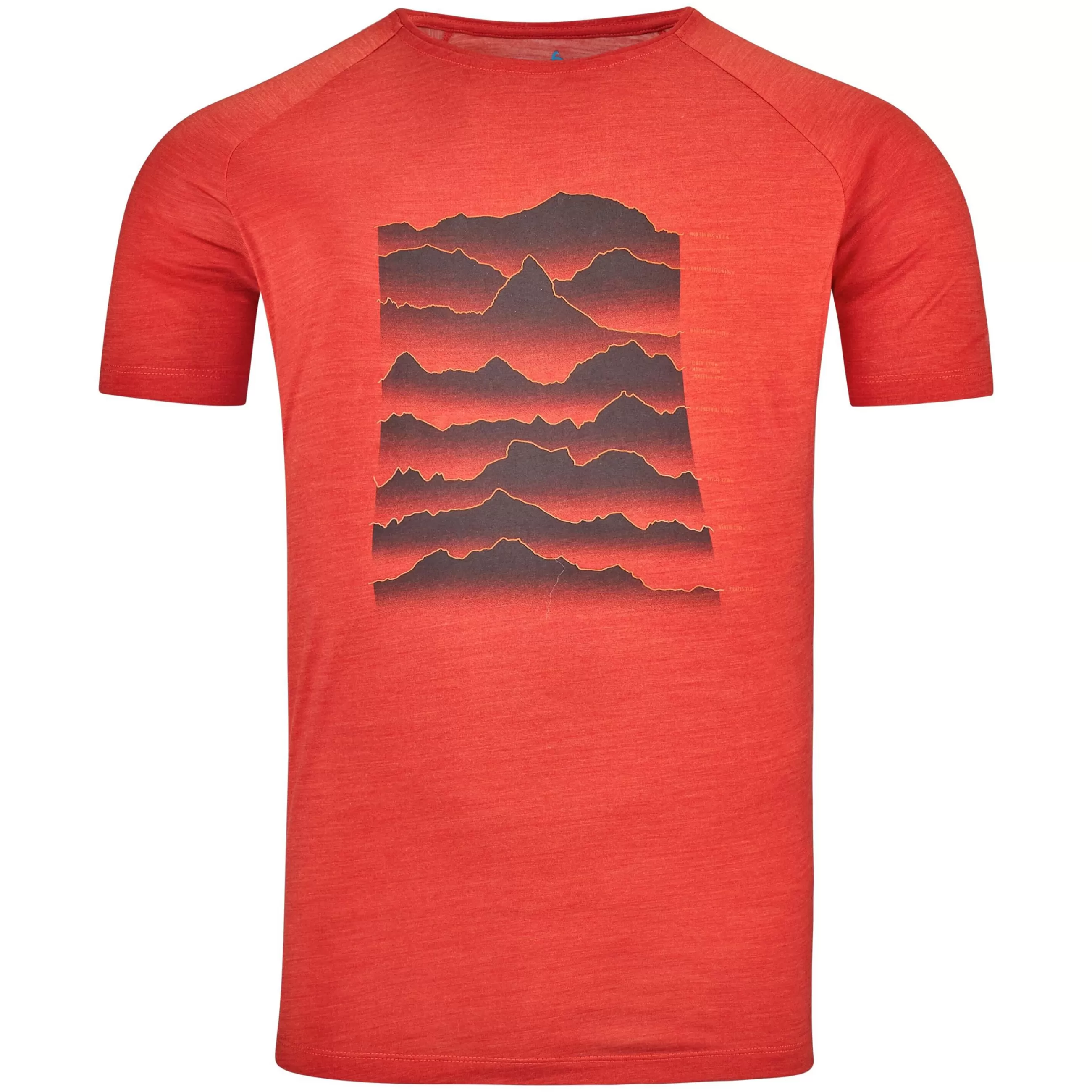 T-Shirts & Polos^Odlo The Ascent Performance Wool Light Sunrise T-Shirt Ketchup Melange