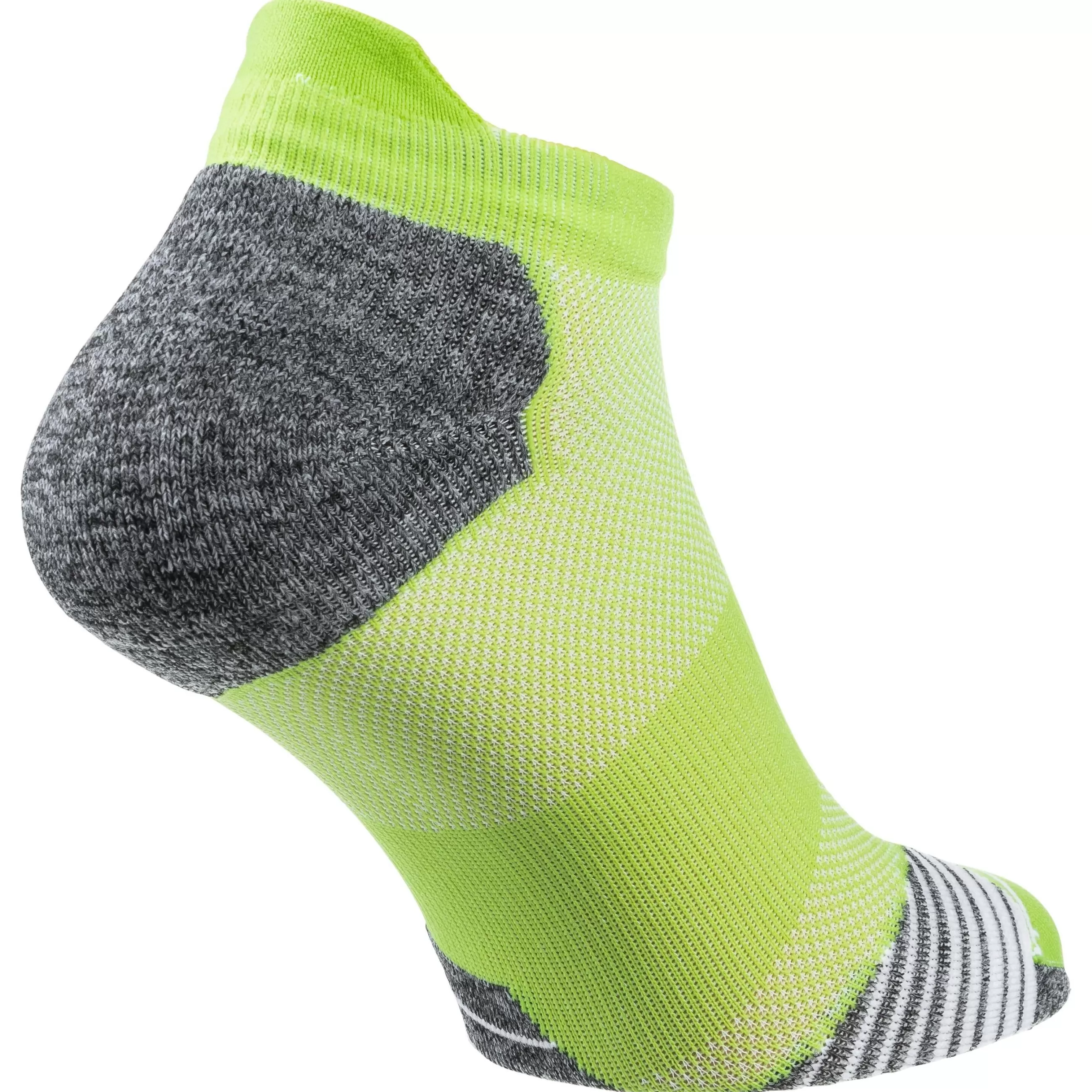 Socks^Odlo The Ceramicool Ankle-Length Running Socks - 2 Pack Sharp Green - White