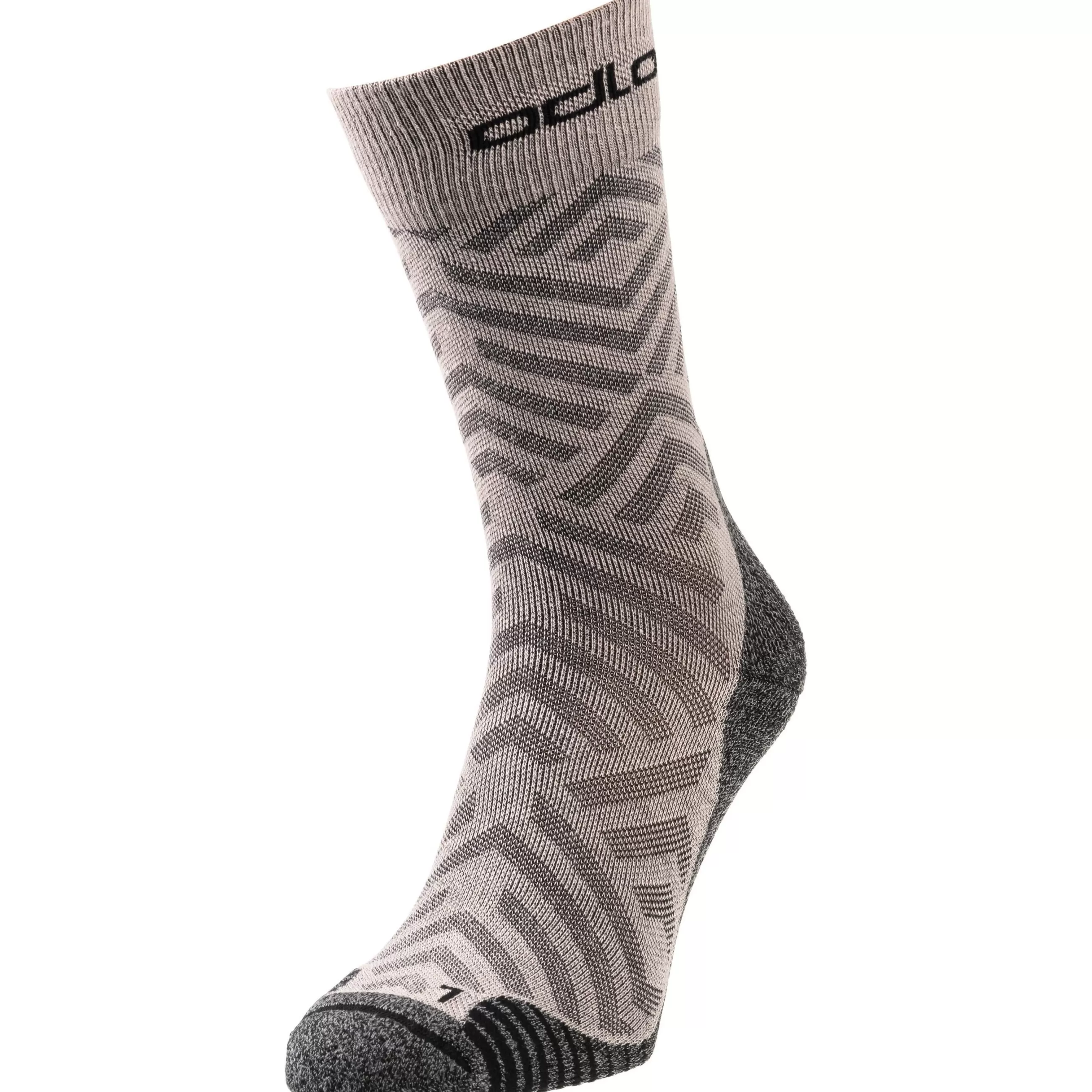 Socks^Odlo The Ceramicool Hike Graphic Unisex Crew Socks Cobblestone