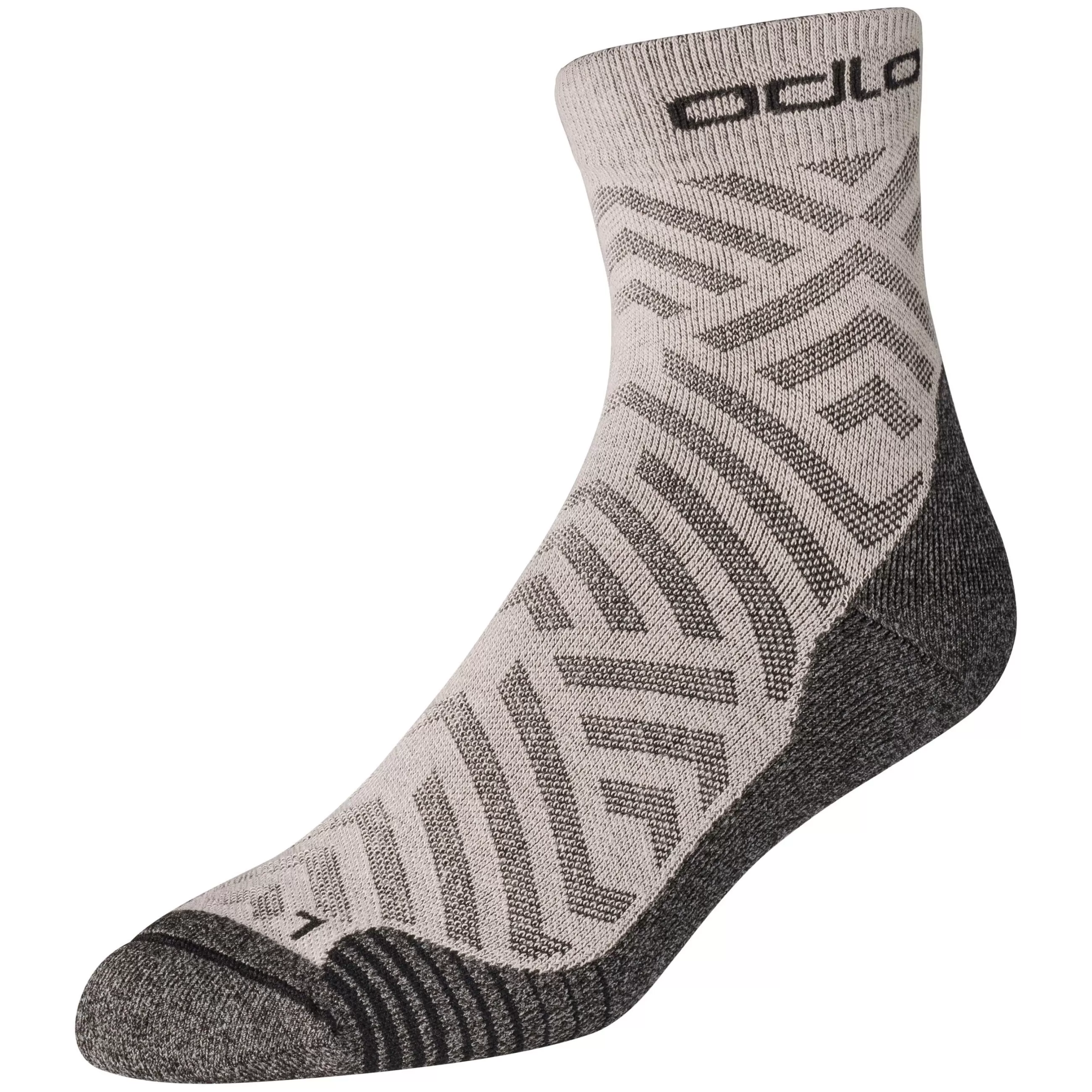 Socks^Odlo The Ceramicool Hiking Sock Cobblestone