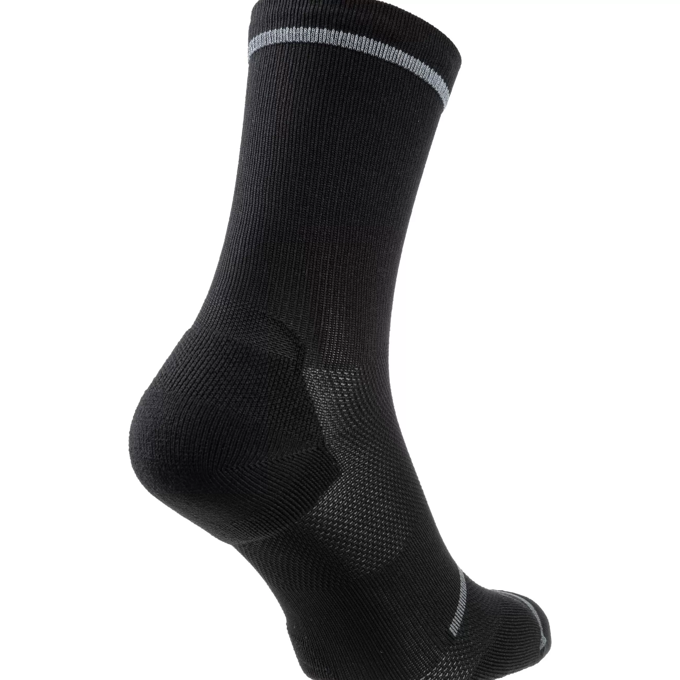 Socks^Odlo The Ceramicool Reflective Micro Crew Cycling Socks Black