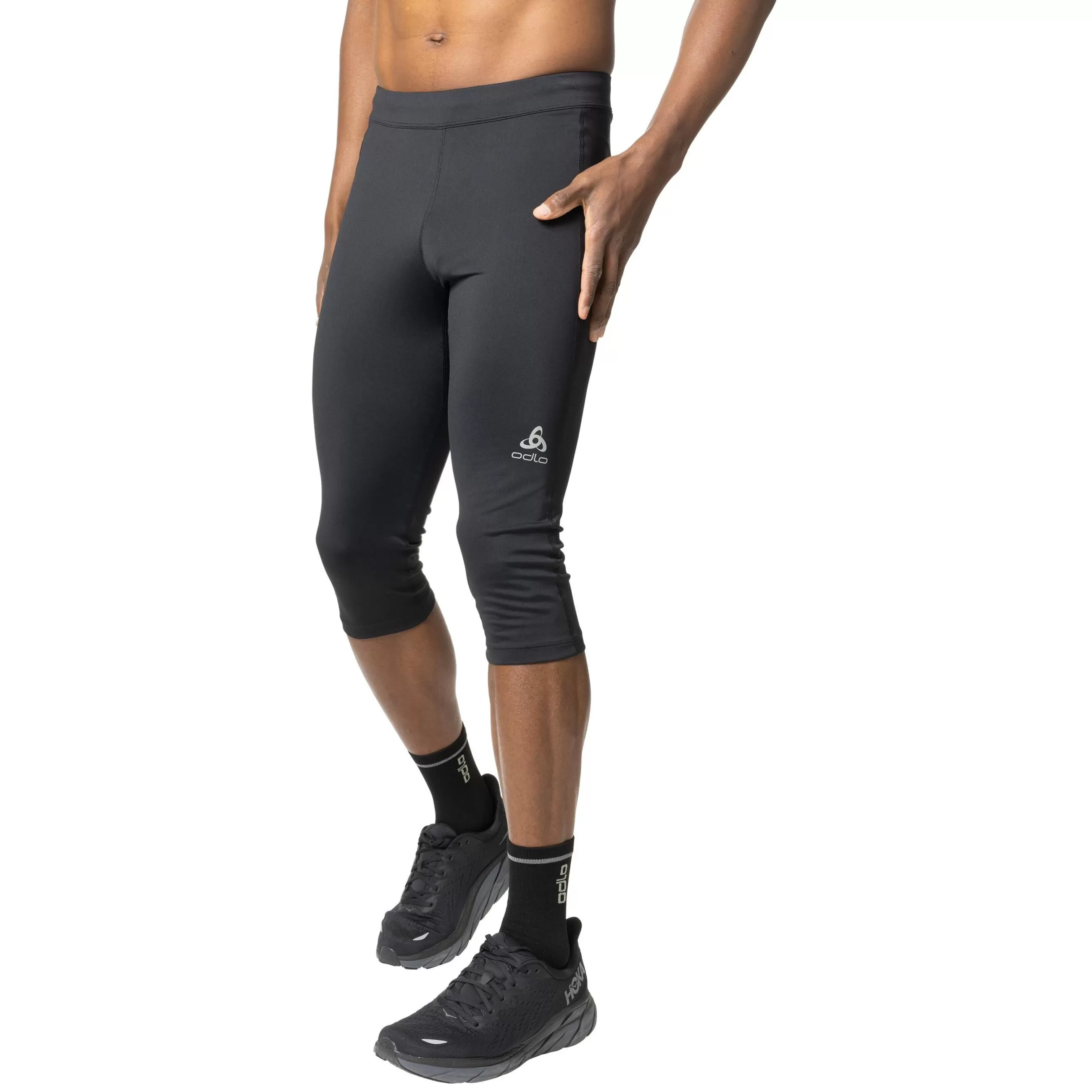 Pants & Tights^Odlo The Essentials 3/4 Running Tights Black