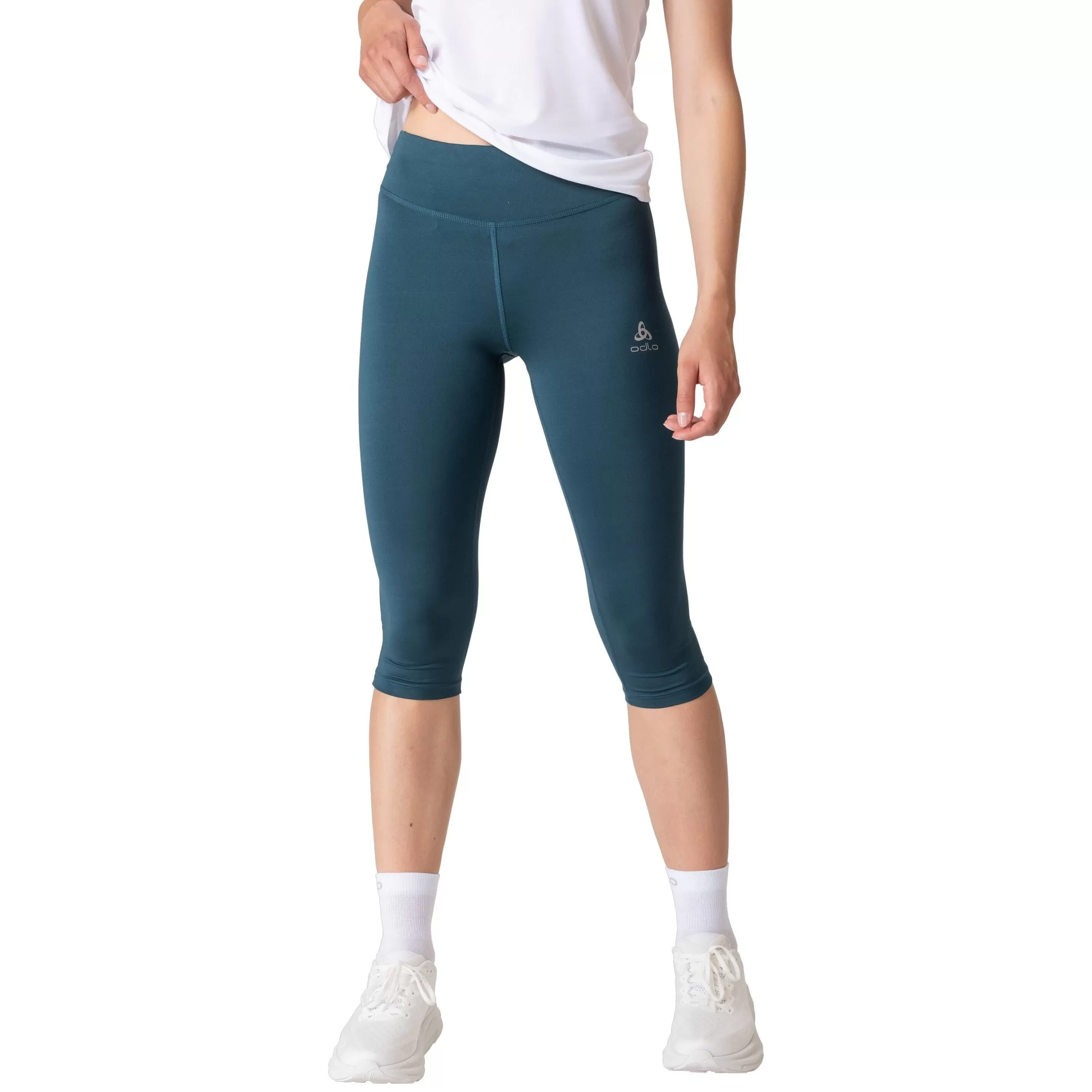 Pants & Tights^Odlo The Essentials 3/4 Running Tights Blue Wing Teal