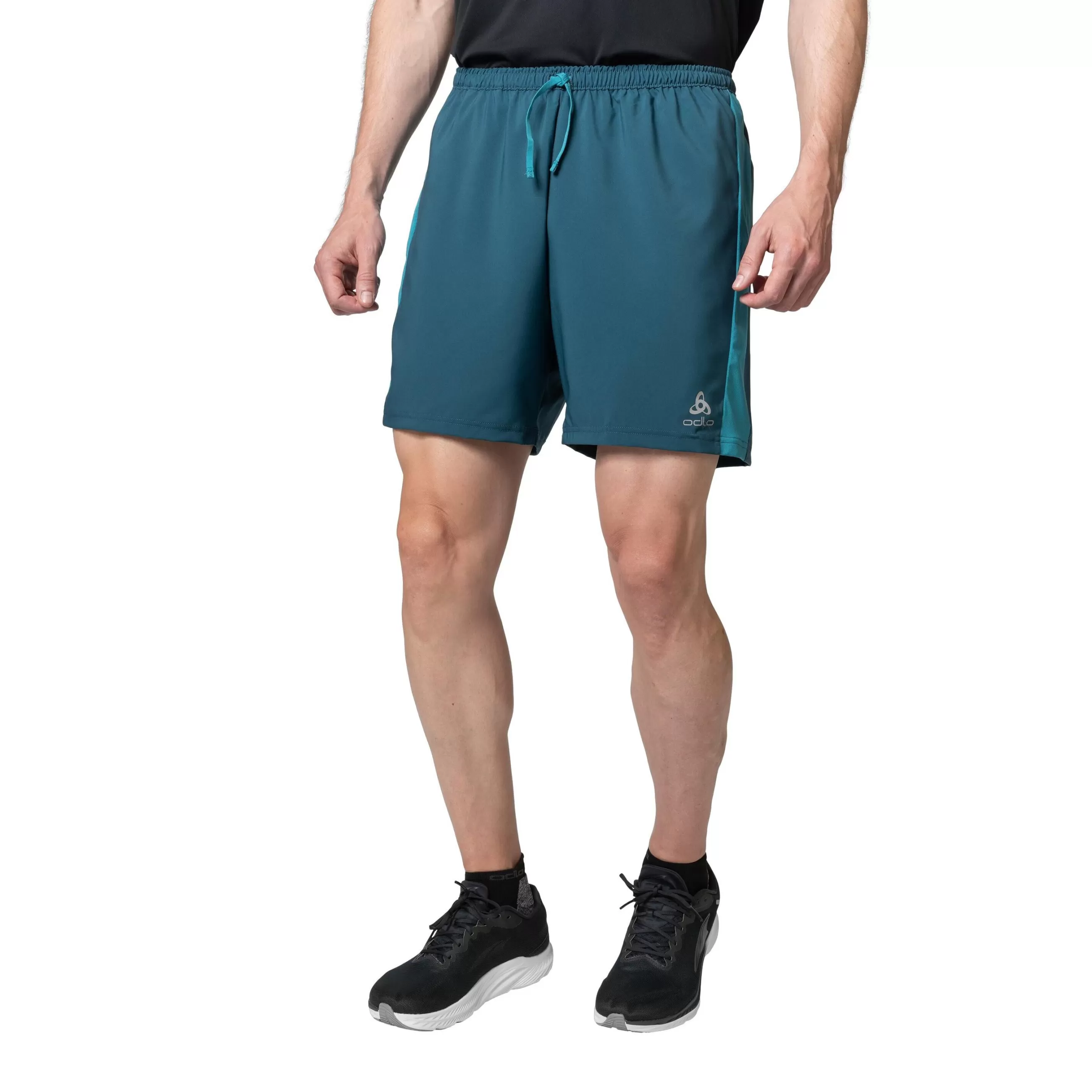 Shorts^Odlo The Essentials 6 Inch Running Shorts Blue Wing Teal - Saxony Blue