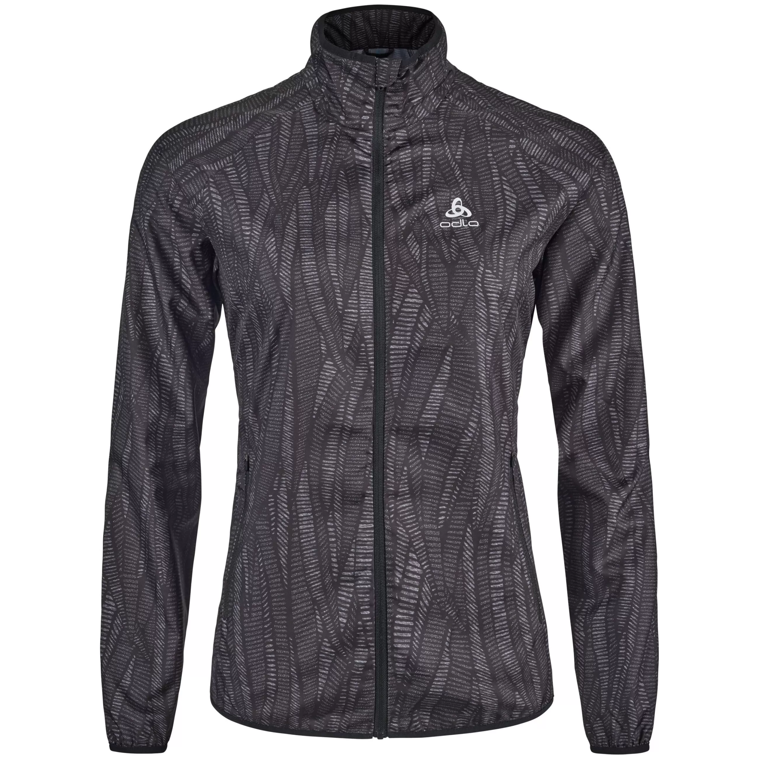 Jackets & Vests^Odlo The Essentials Light Print Running Jacket Black