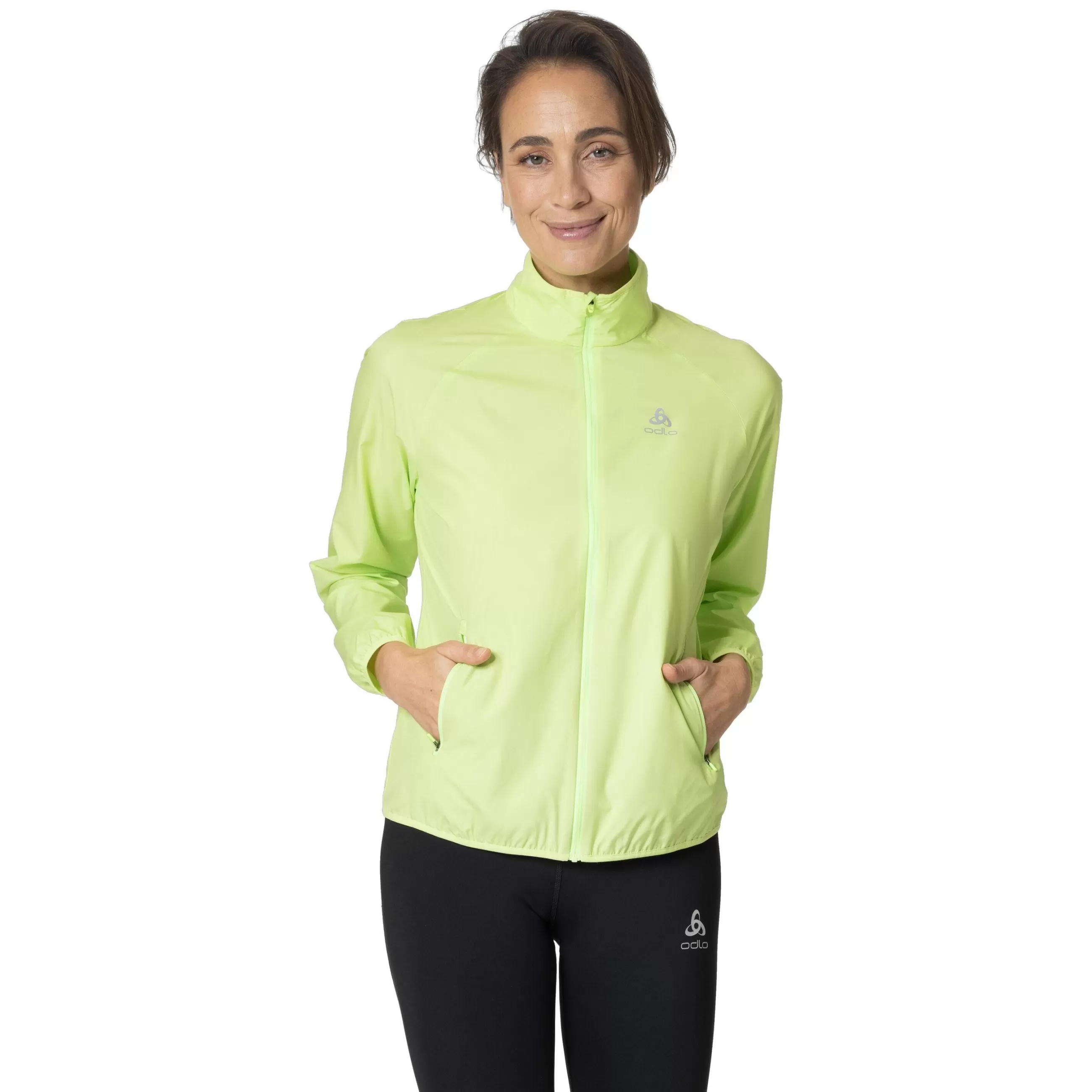 Jackets & Vests^Odlo The Essentials Light Running Jacket Sharp Green