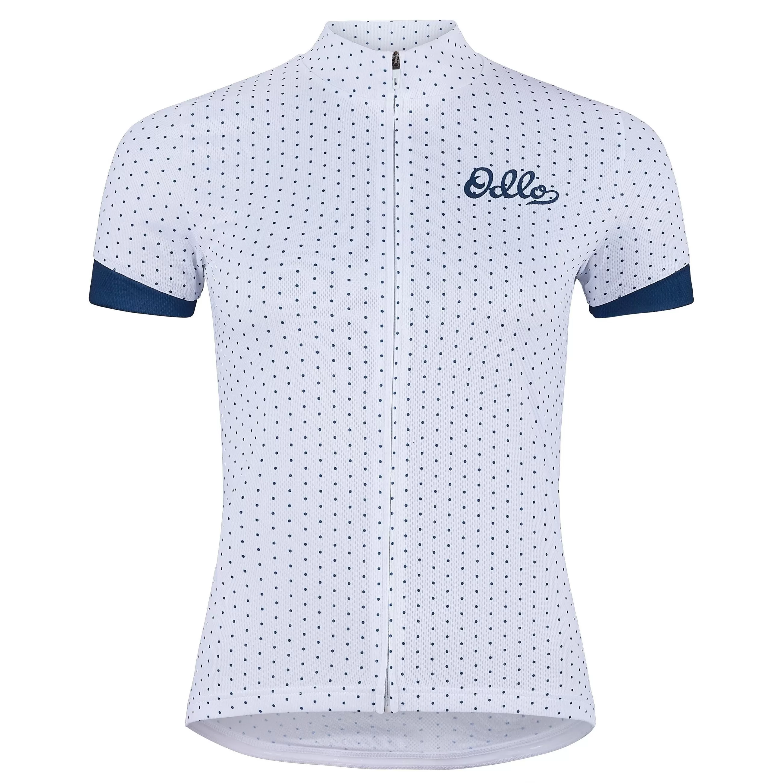 T-Shirts & Polos^Odlo The Essentials Print Jersey White - Blue Wing Teal