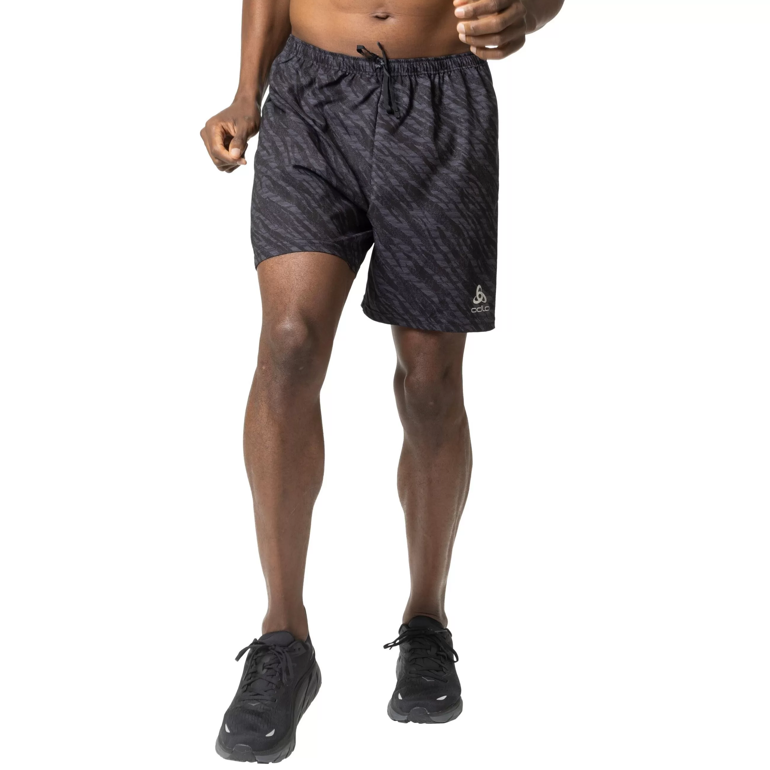 Shorts^Odlo The Essentials Print Running Shorts Black