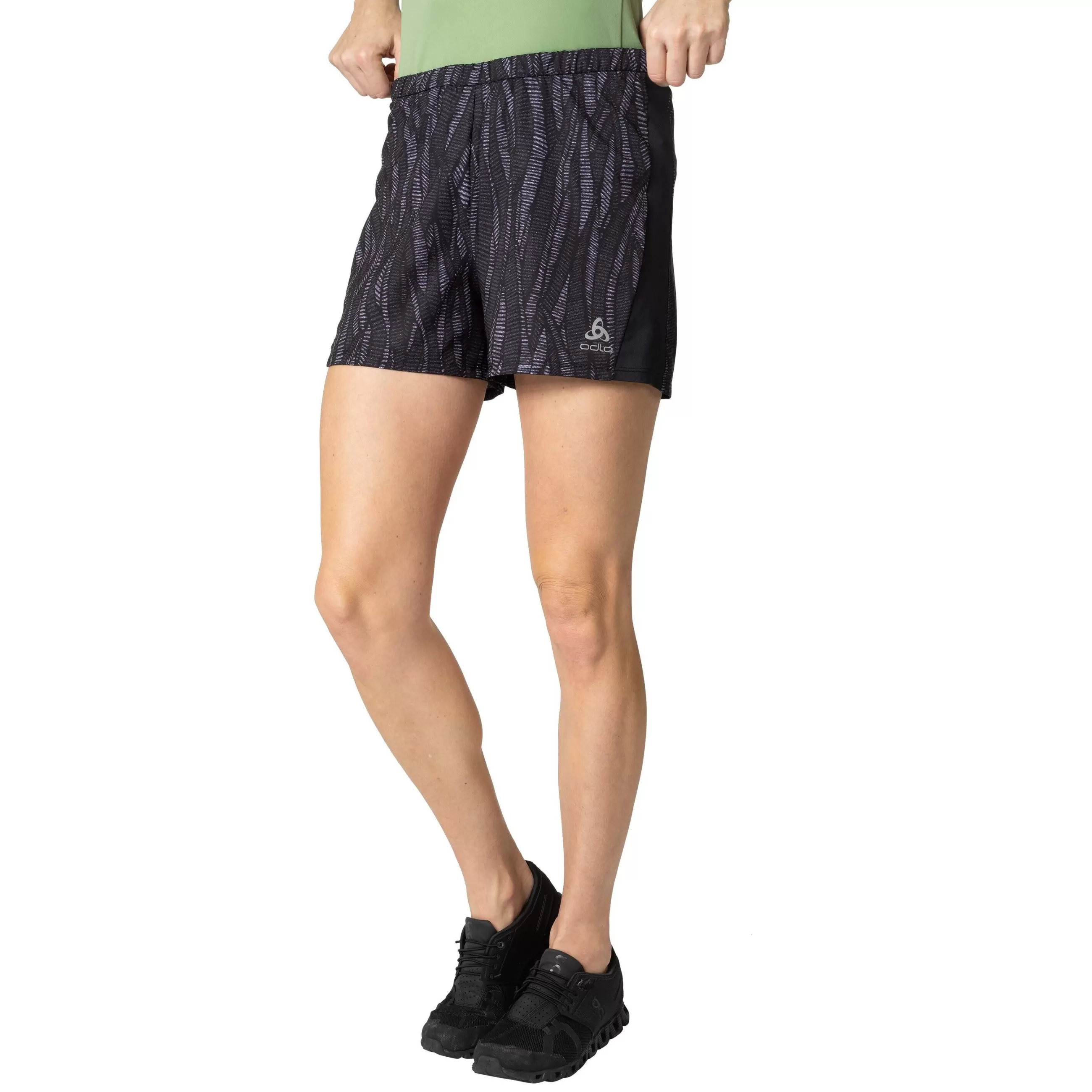 Shorts^Odlo The Essentials Print Running Shorts Black