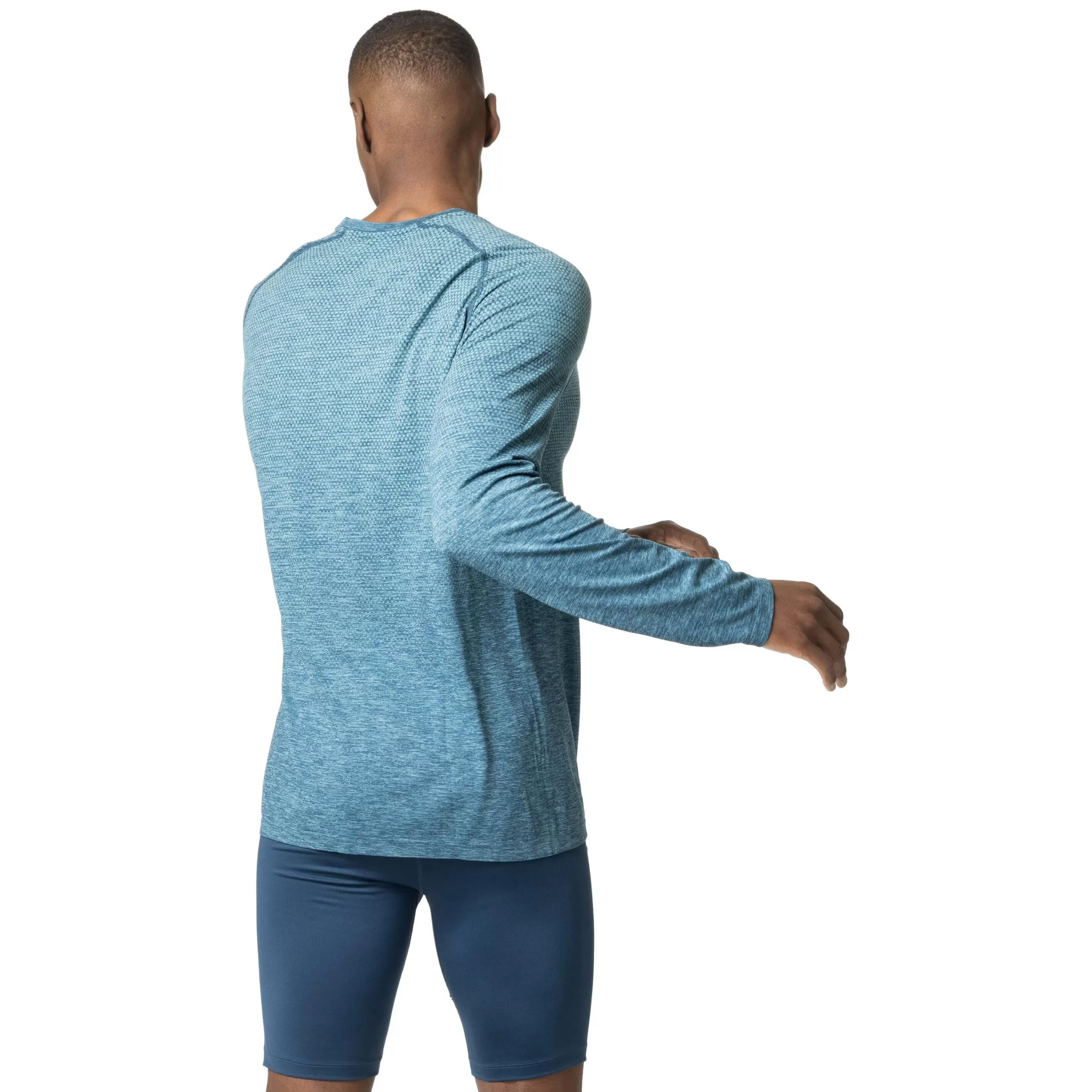 Mid Layers & Longsleeves^Odlo The Essentials Seamless Long Sleeve Running T-Shirt Saxony Blue Melange