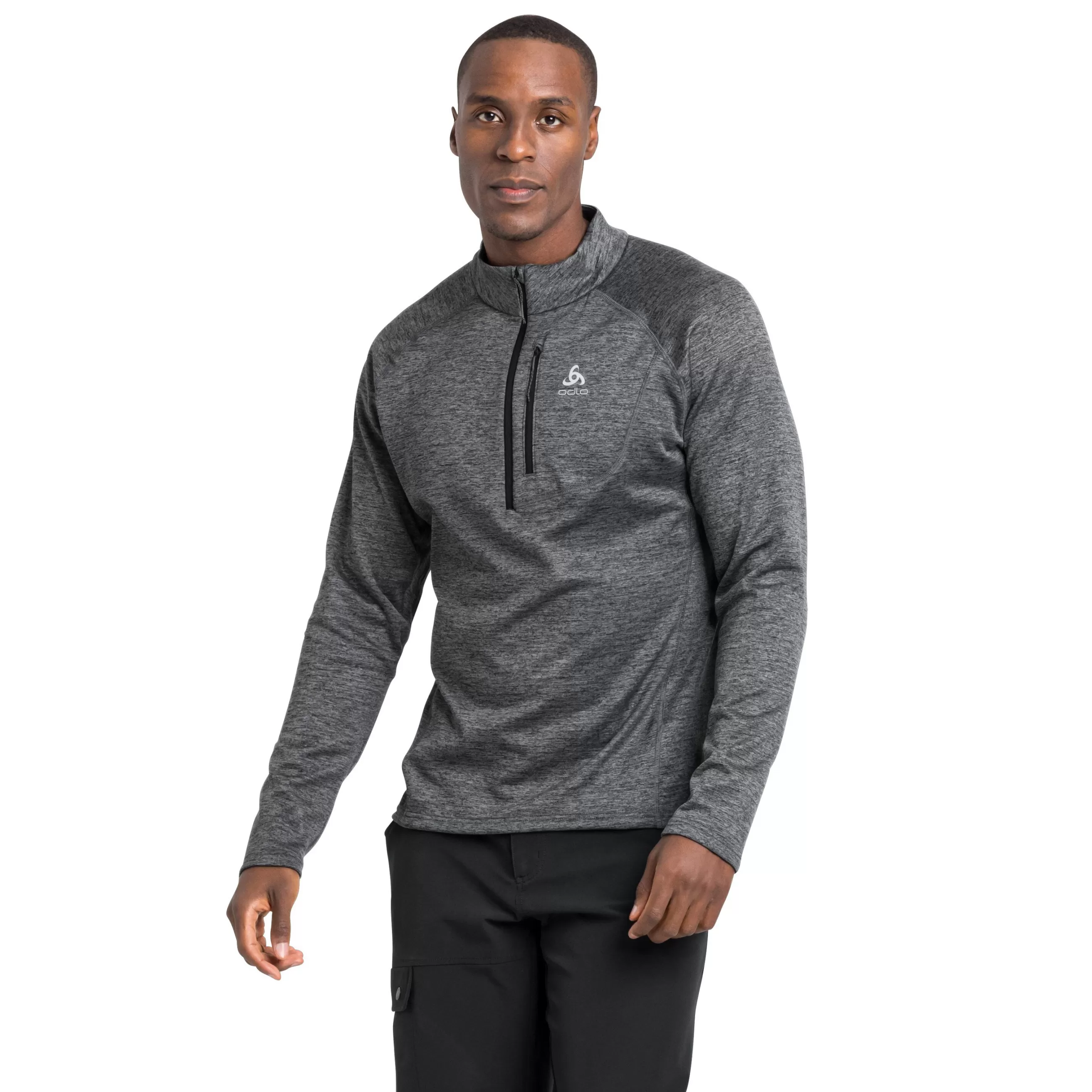 Mid Layers & Longsleeves^Odlo The Fli Half-Zip Mid Layer Dark Grey Melange