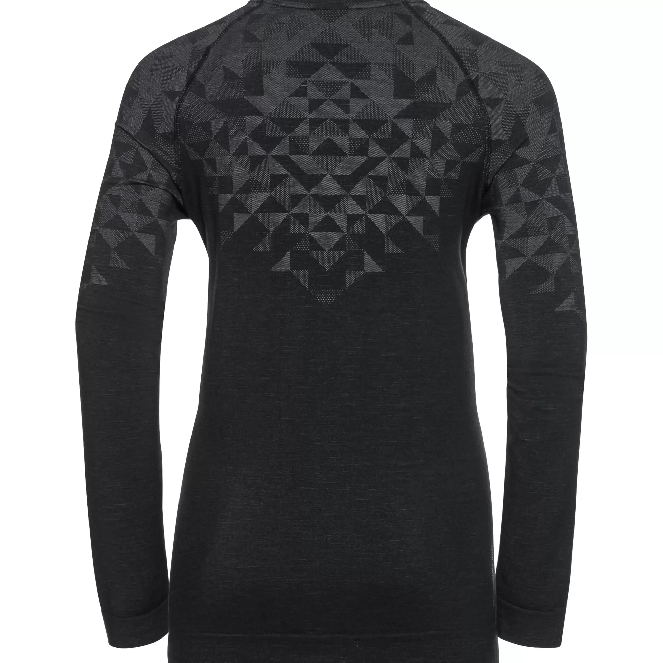 Base Layers^Odlo The Kinship Performance Wool Warm Long Sleeve Crew Neck Base Layer Black Melange