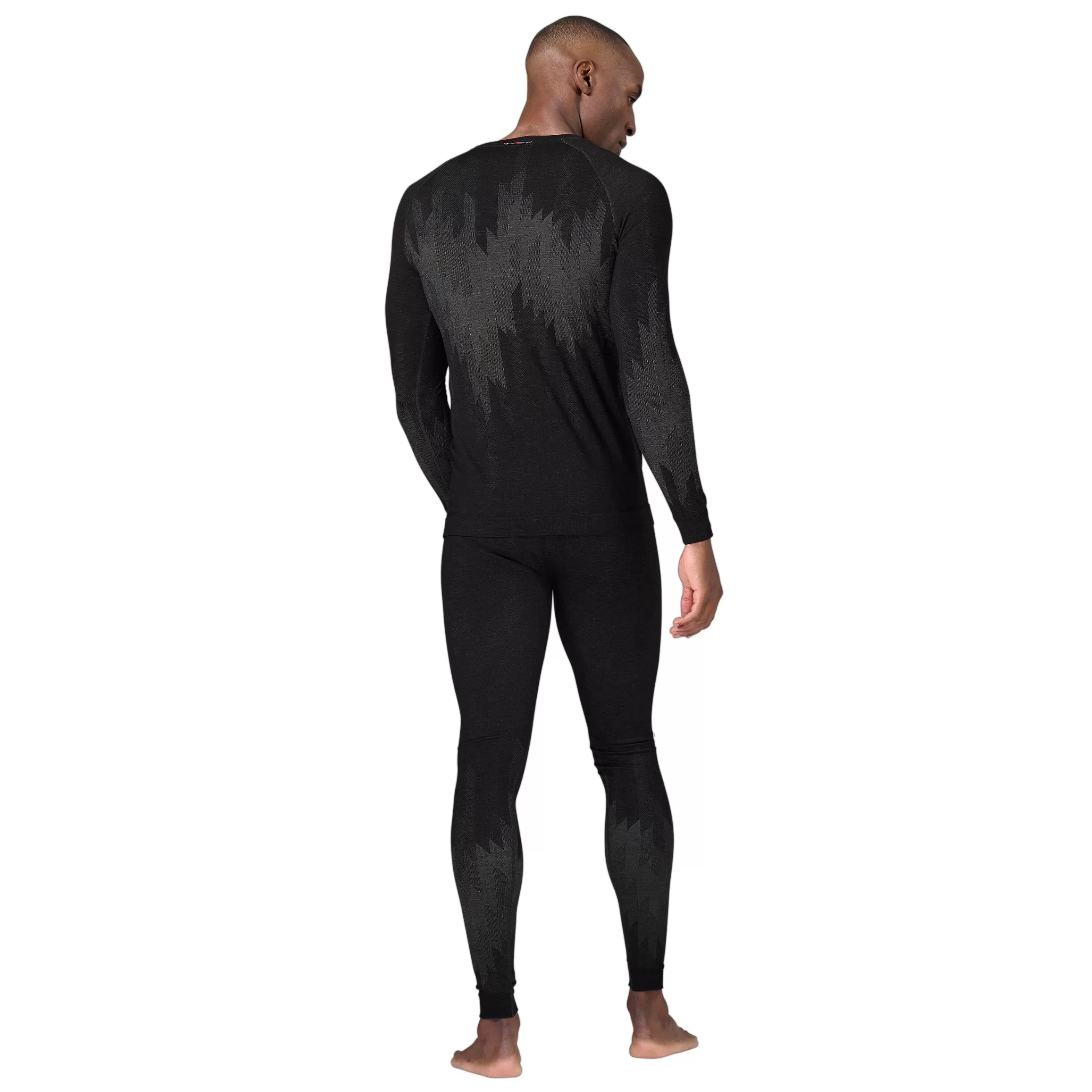 Base Layers^Odlo The Kinship Performance Wool Warm Long-Sleeve Crew Neck Base Layer Black Melange