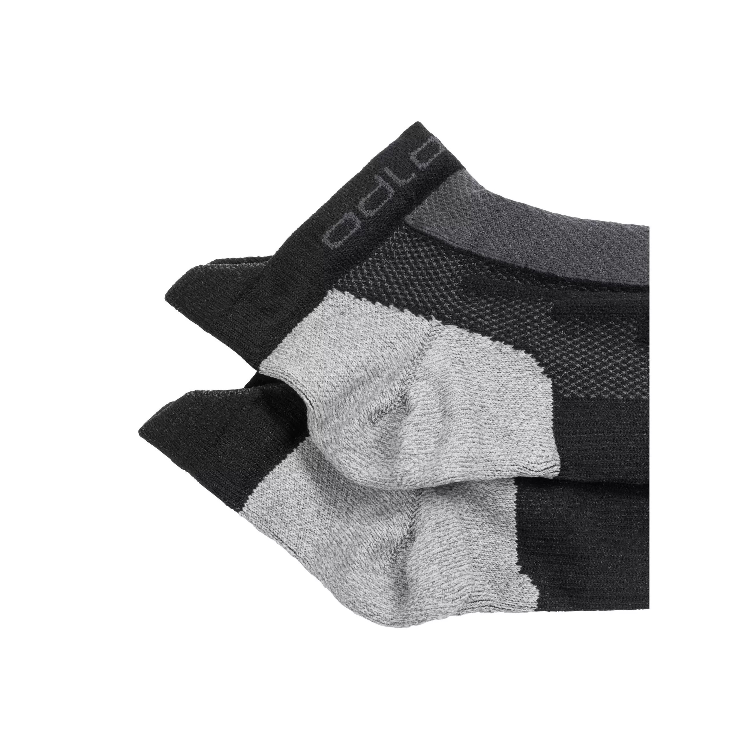 Socks^Odlo The Light Low Socks Black - Grey Melange