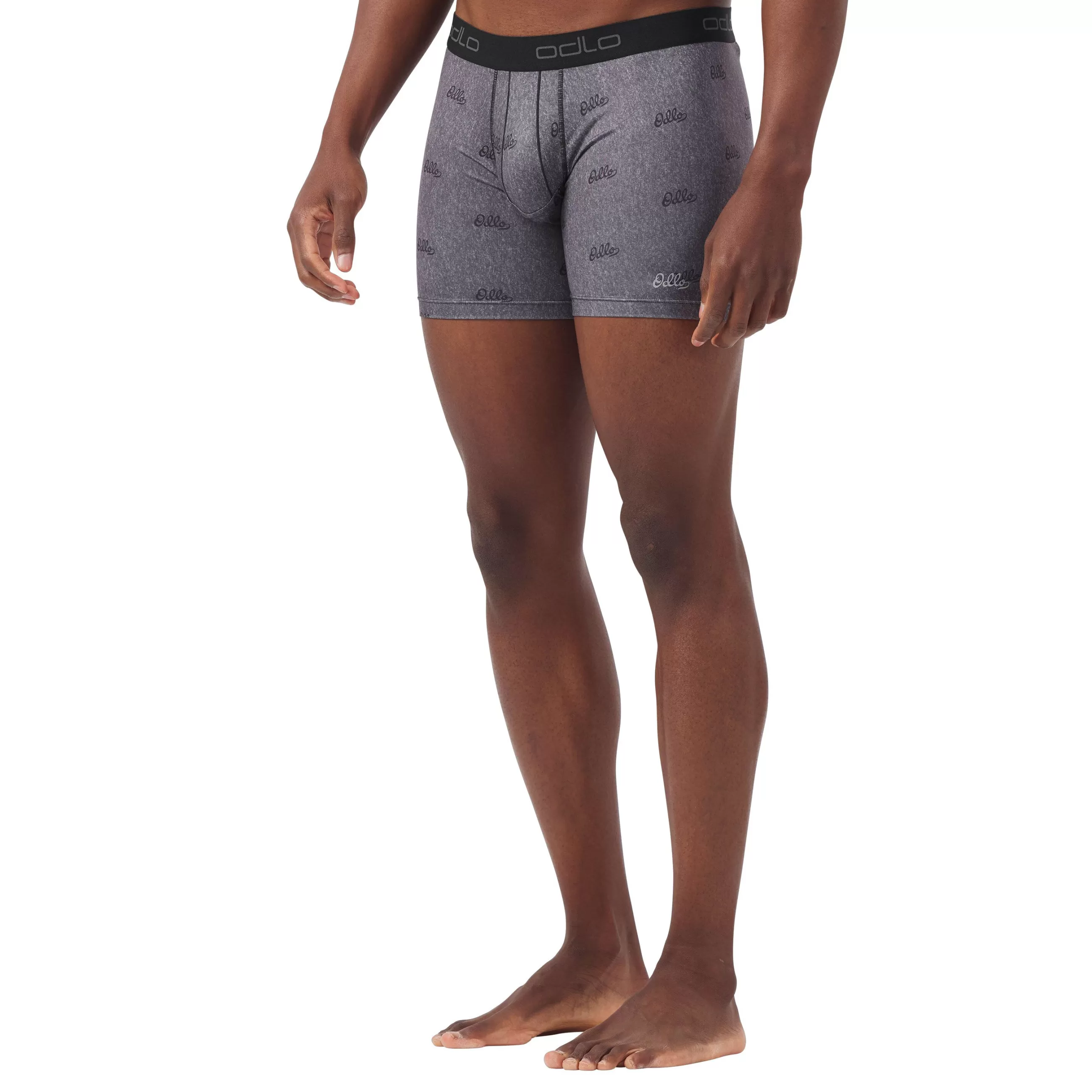 Underwear^Odlo The Men's 2 Pack Active Everyday Eco Boxers Odlo Graphite Grey Odlo Aop Ss20 - Black