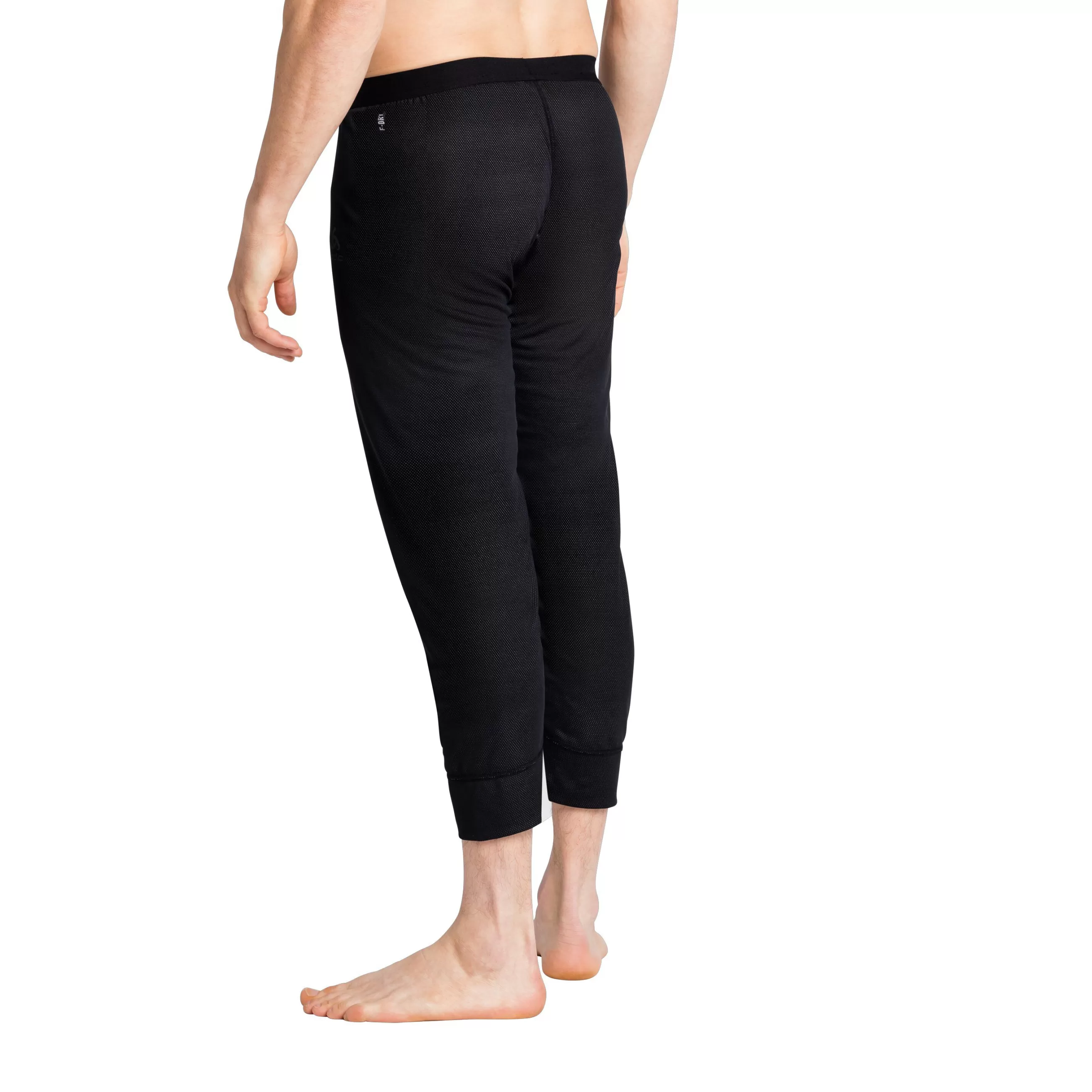 Base Layers^Odlo The Men's Active F-Dry Light Eco 3/4 Base Layer Pants Black