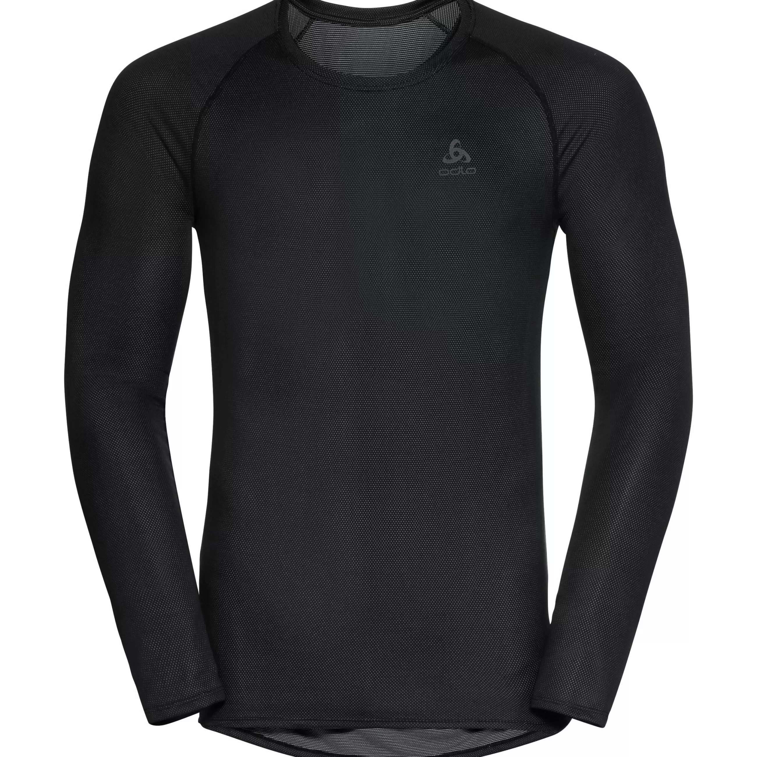 Base Layers^Odlo The Men's Active F-Dry Light Eco Base Layer Top Black