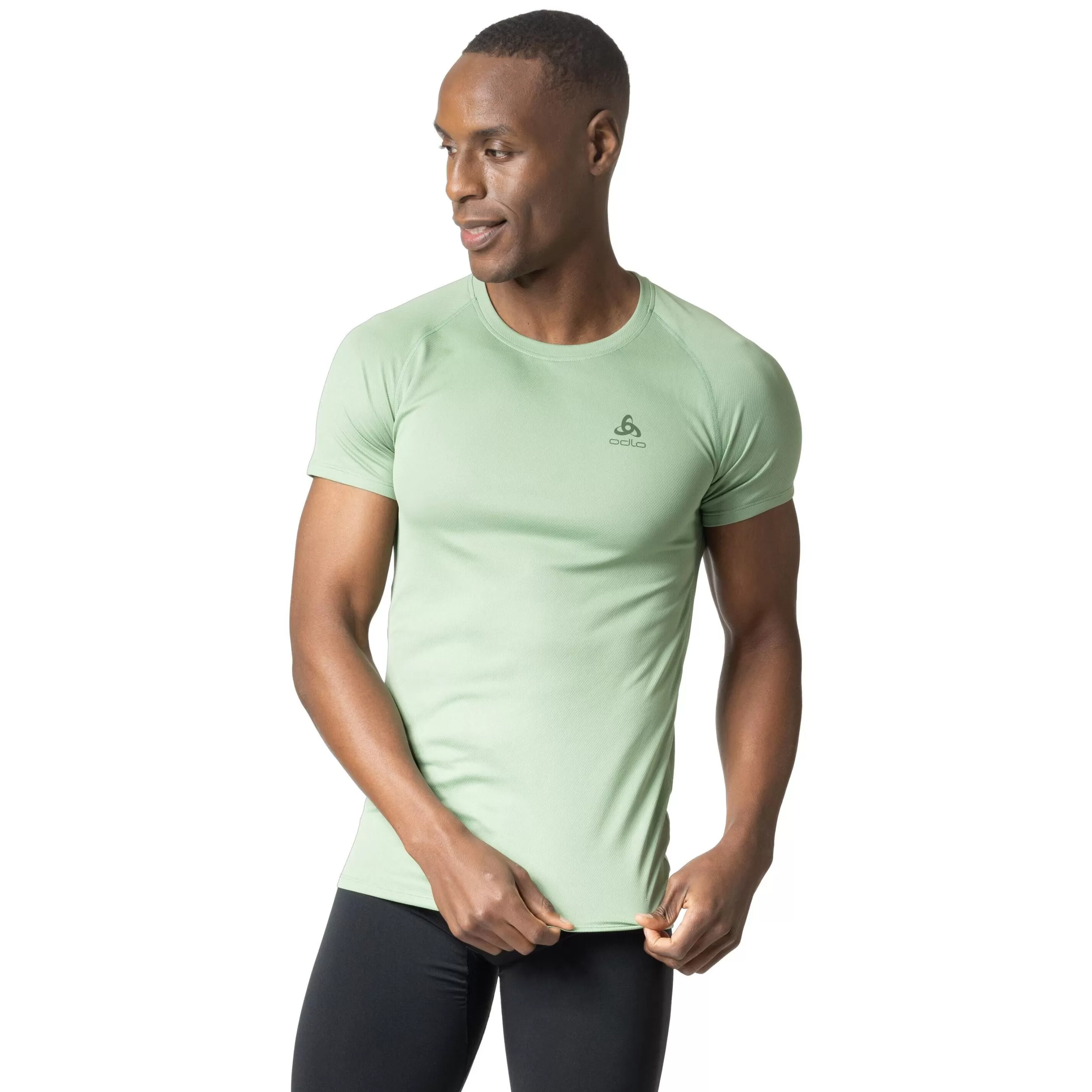 Base Layers^Odlo The Men's Active F-Dry Light Eco Base Layer T-Shirt Loden Frost