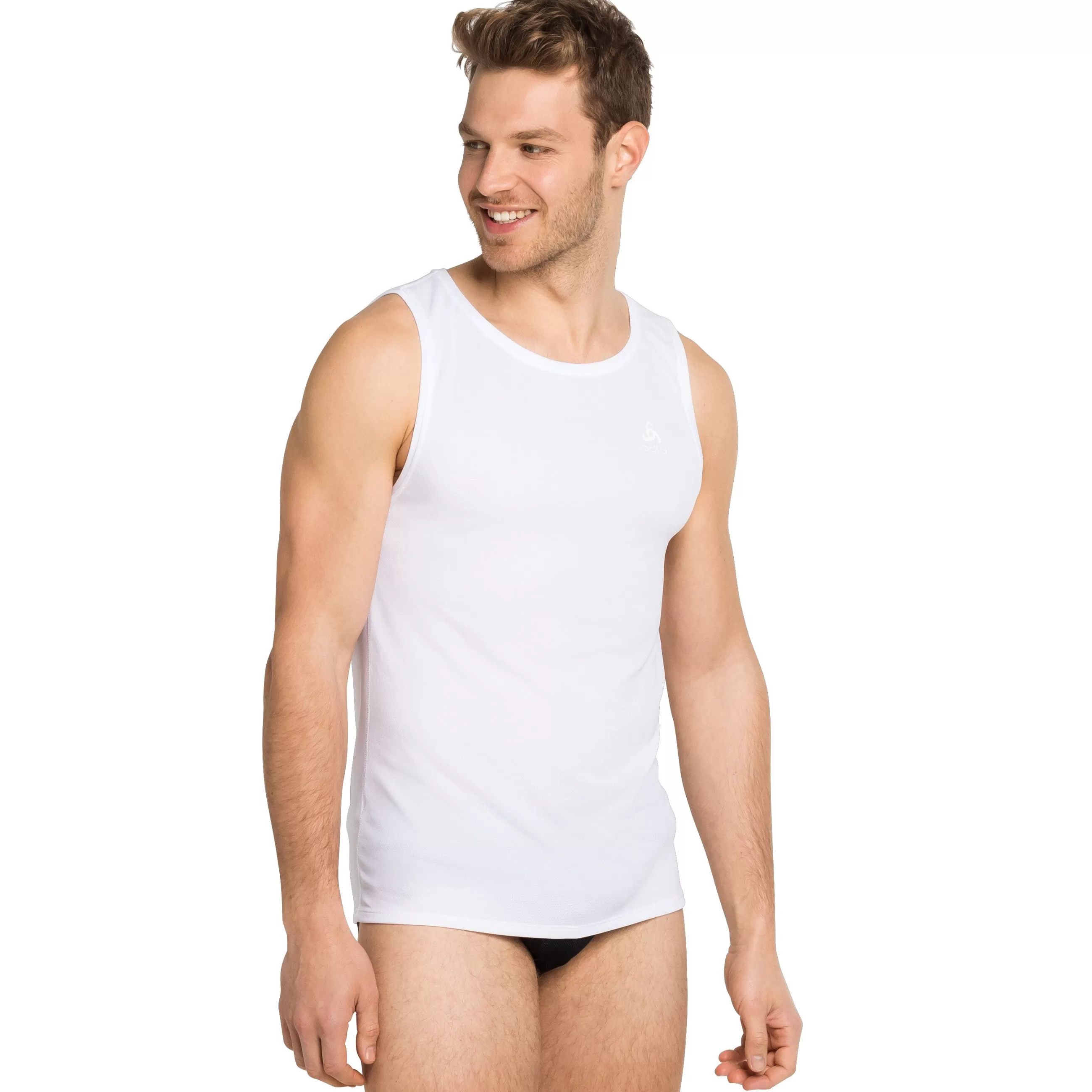 Base Layers^Odlo The Men's Active F-Dry Light Eco Tank Top White