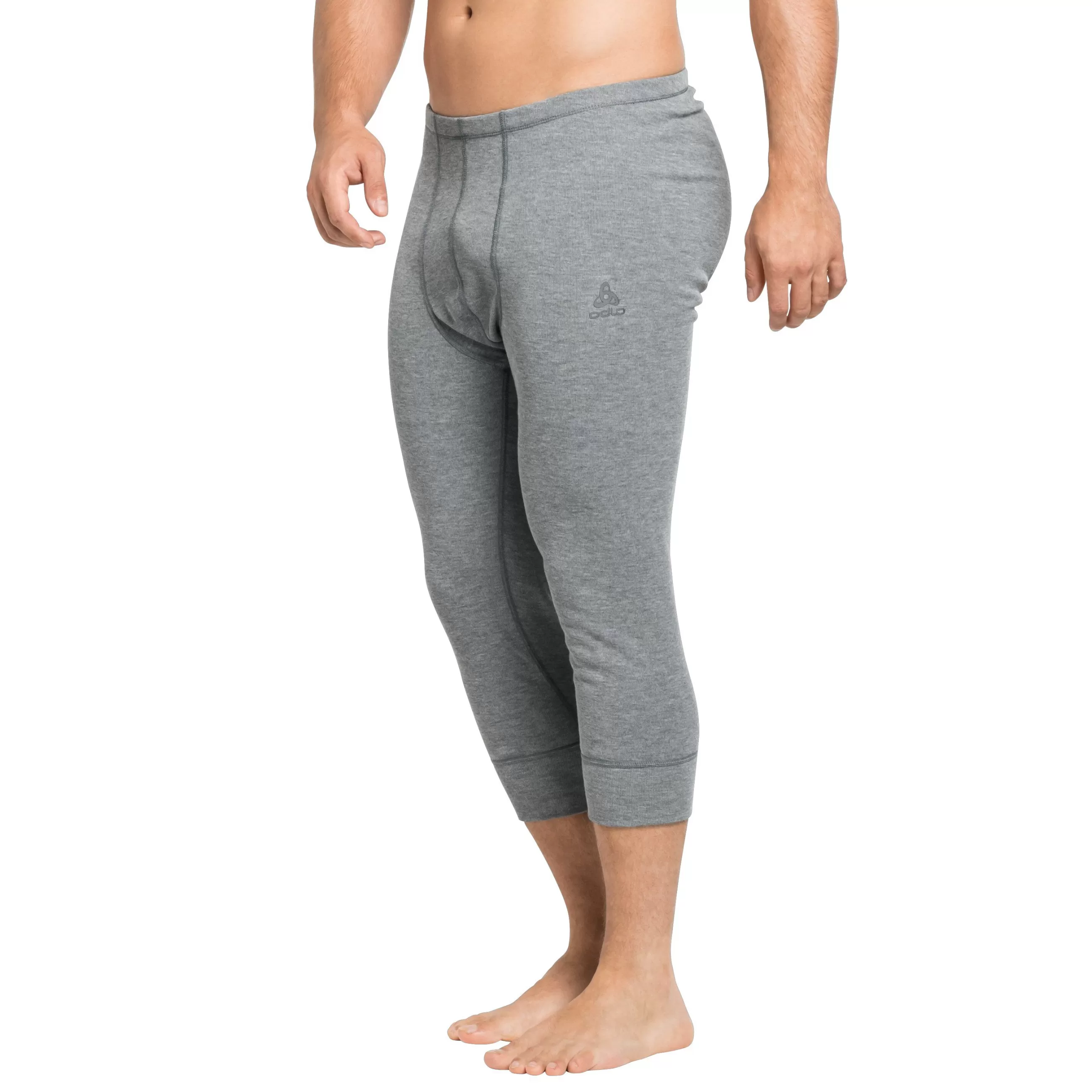 Base Layers^Odlo The Men's Active Warm Eco 3/4 Base Layer Bottoms Odlo Steel Grey Melange