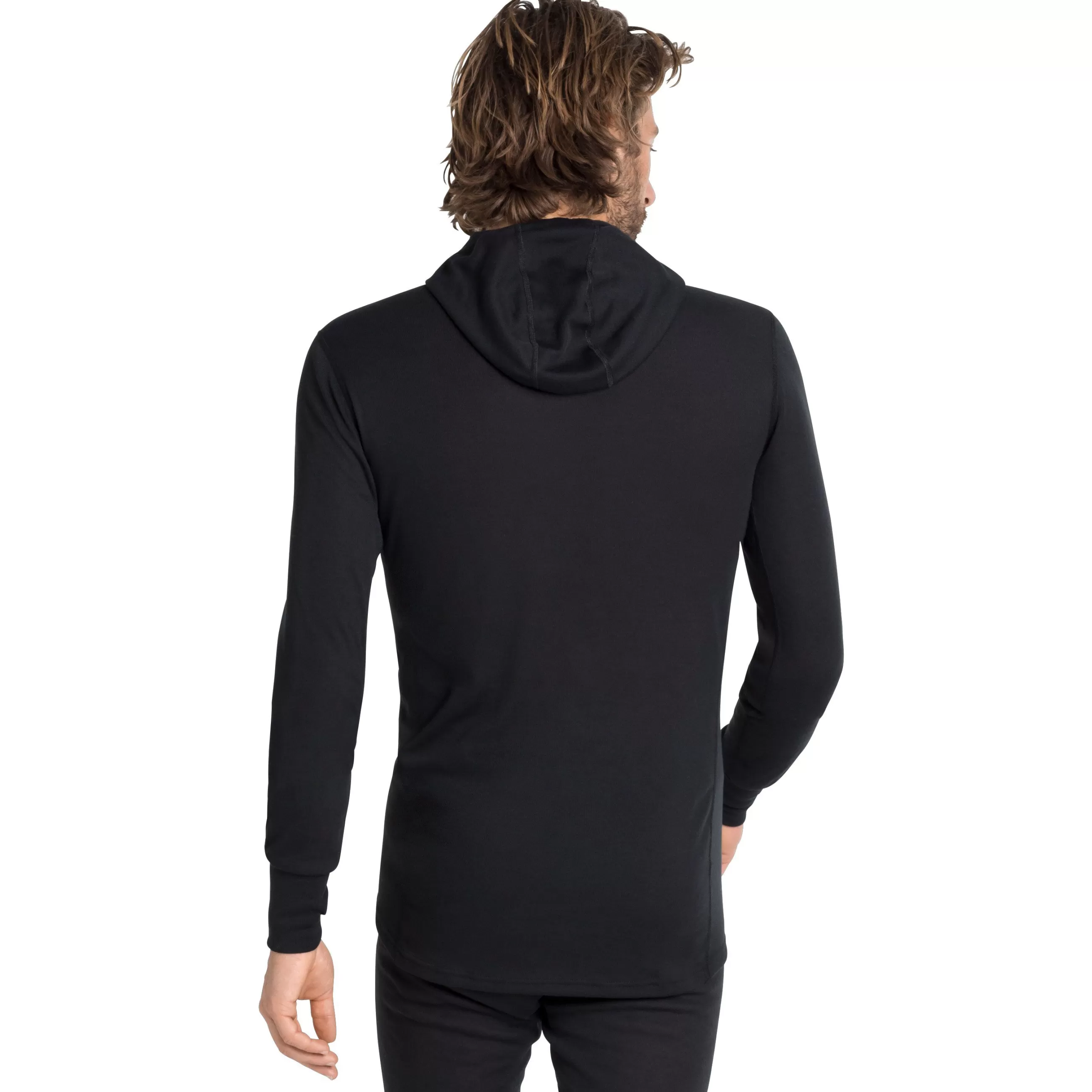 Base Layers^Odlo The Men's Active Warm Eco Base Layer Top With Facemask Black