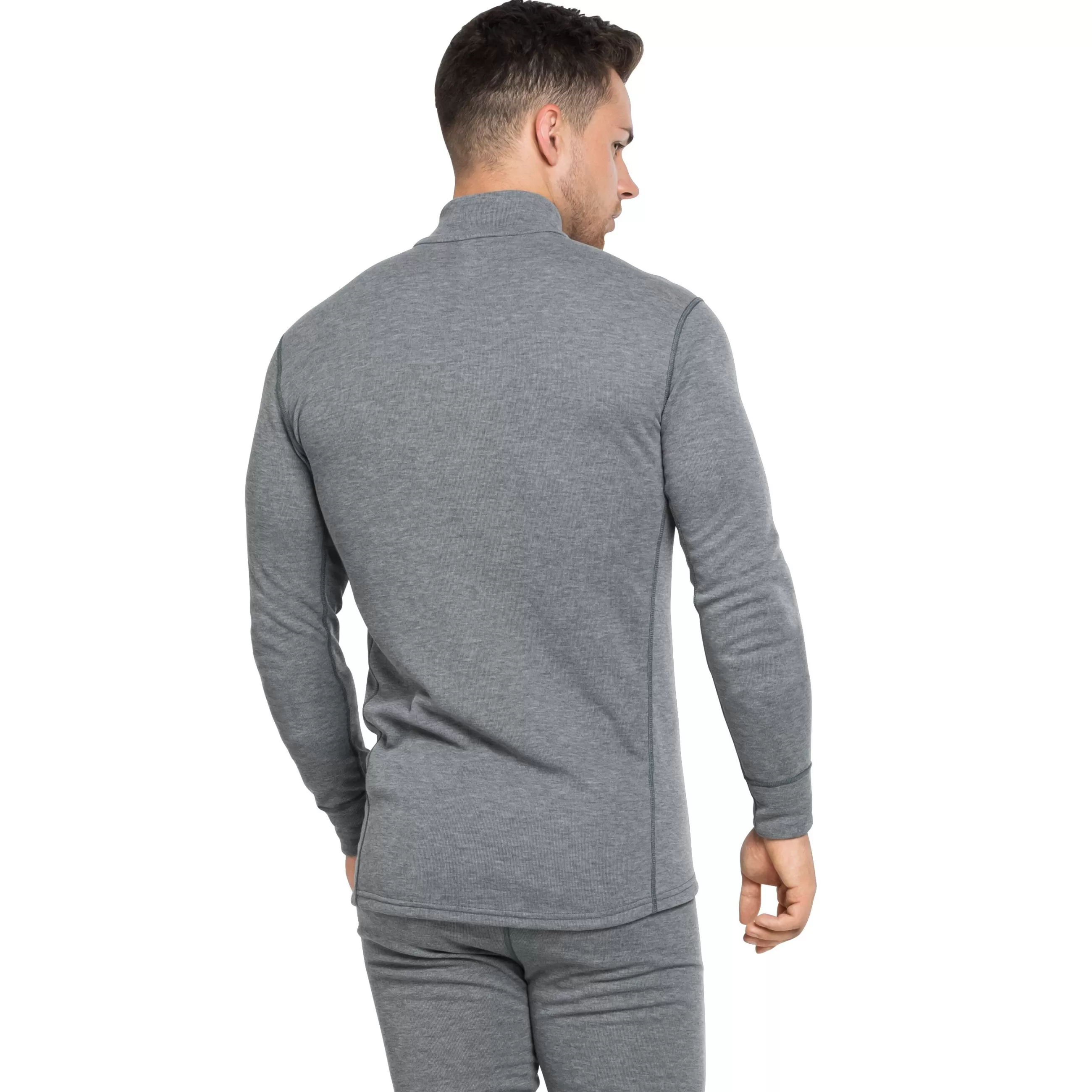 Base Layers^Odlo The Men's Active Warm Eco Half-Zip Turtleneck Base Layer Top Odlo Steel Grey Melange