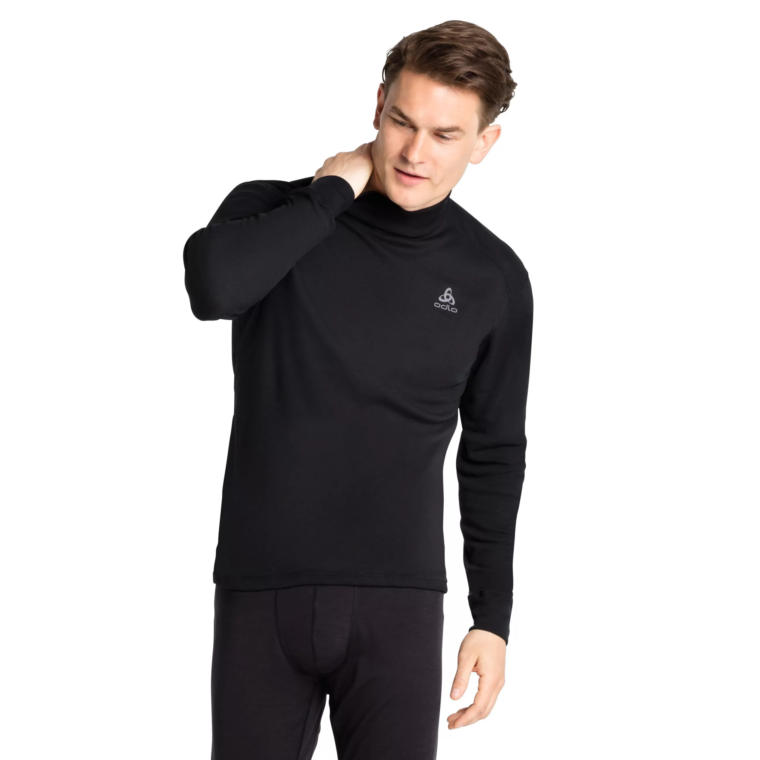 Base Layers^Odlo The Men's Active Warm Eco Turtleneck Base Layer Top Black