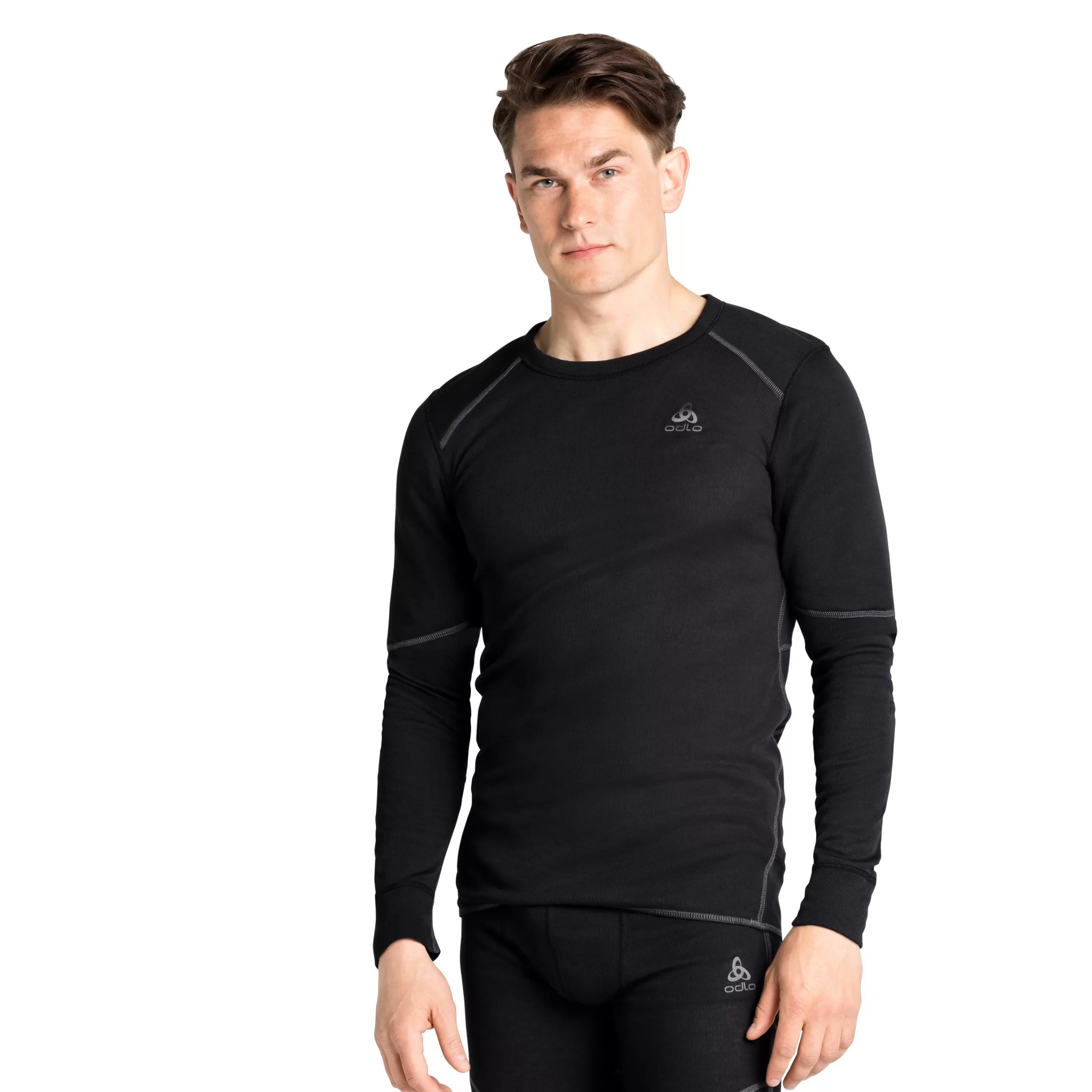 Base Layers^Odlo The Men's Active X-Warm Eco Long Sleeve Base Layer Top Black