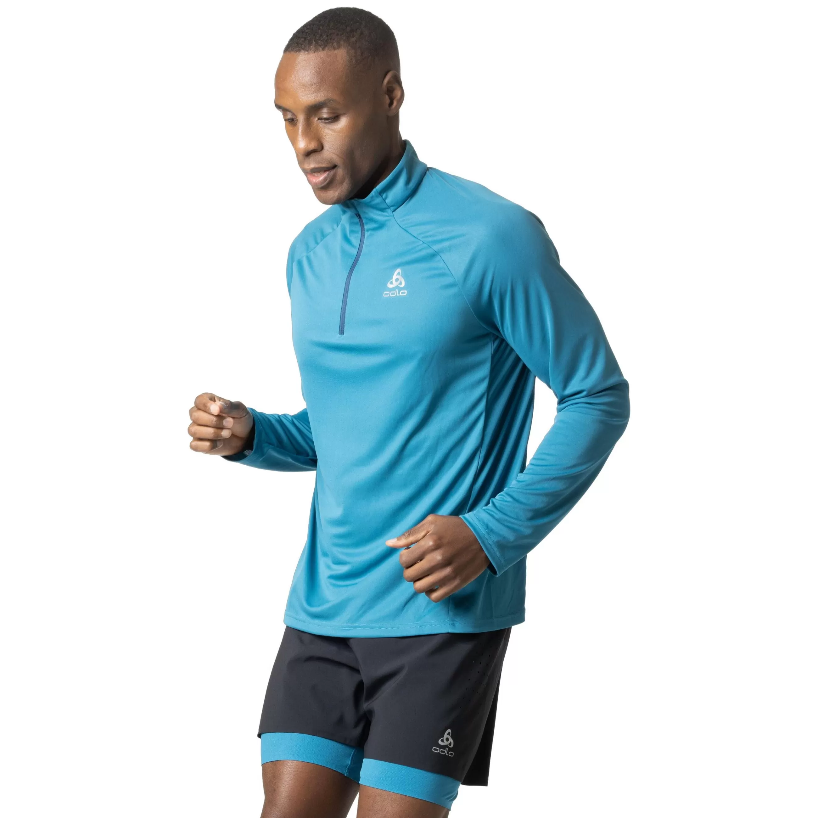 Mid Layers & Longsleeves^Odlo The Men's Essentials Half-Zip Running Mid Layer Saxony Blue