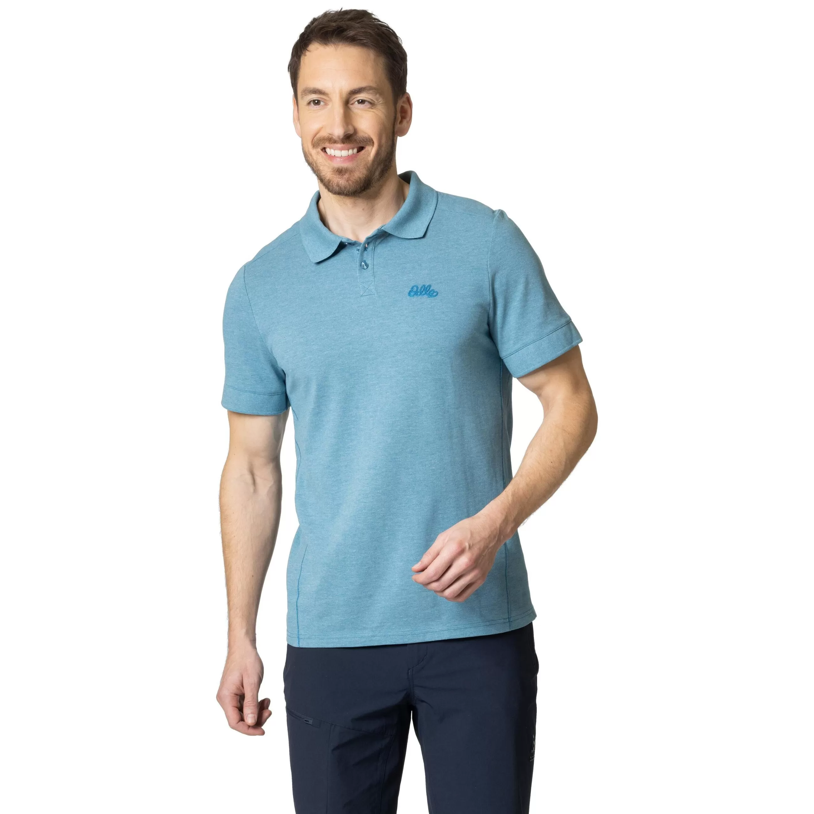 T-Shirts & Polos^Odlo The Men's Nikko Polo Shirt Saxony Blue Melange