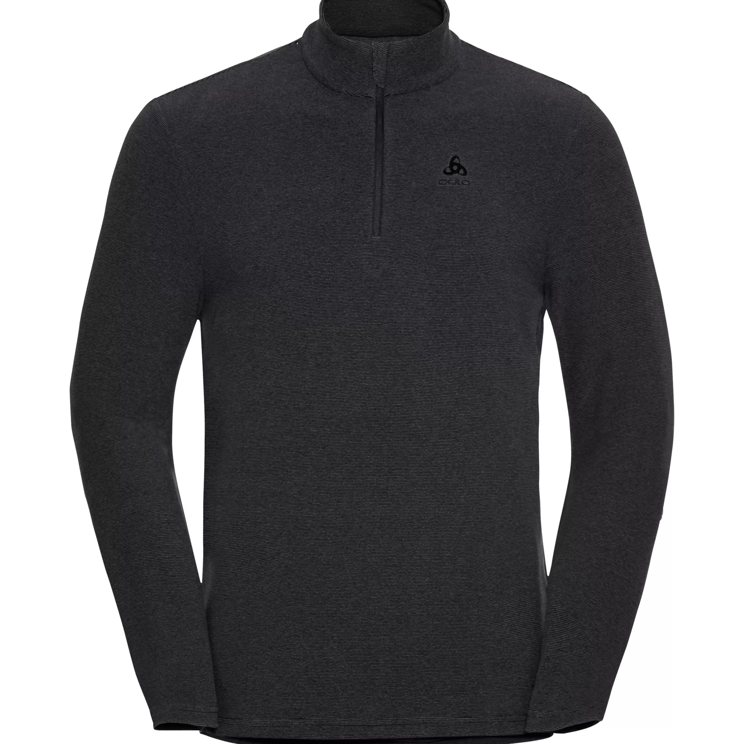 Mid Layers & Longsleeves^Odlo The Men's Roy Half-Zip Mid Layer Shale Grey - Black Stripes