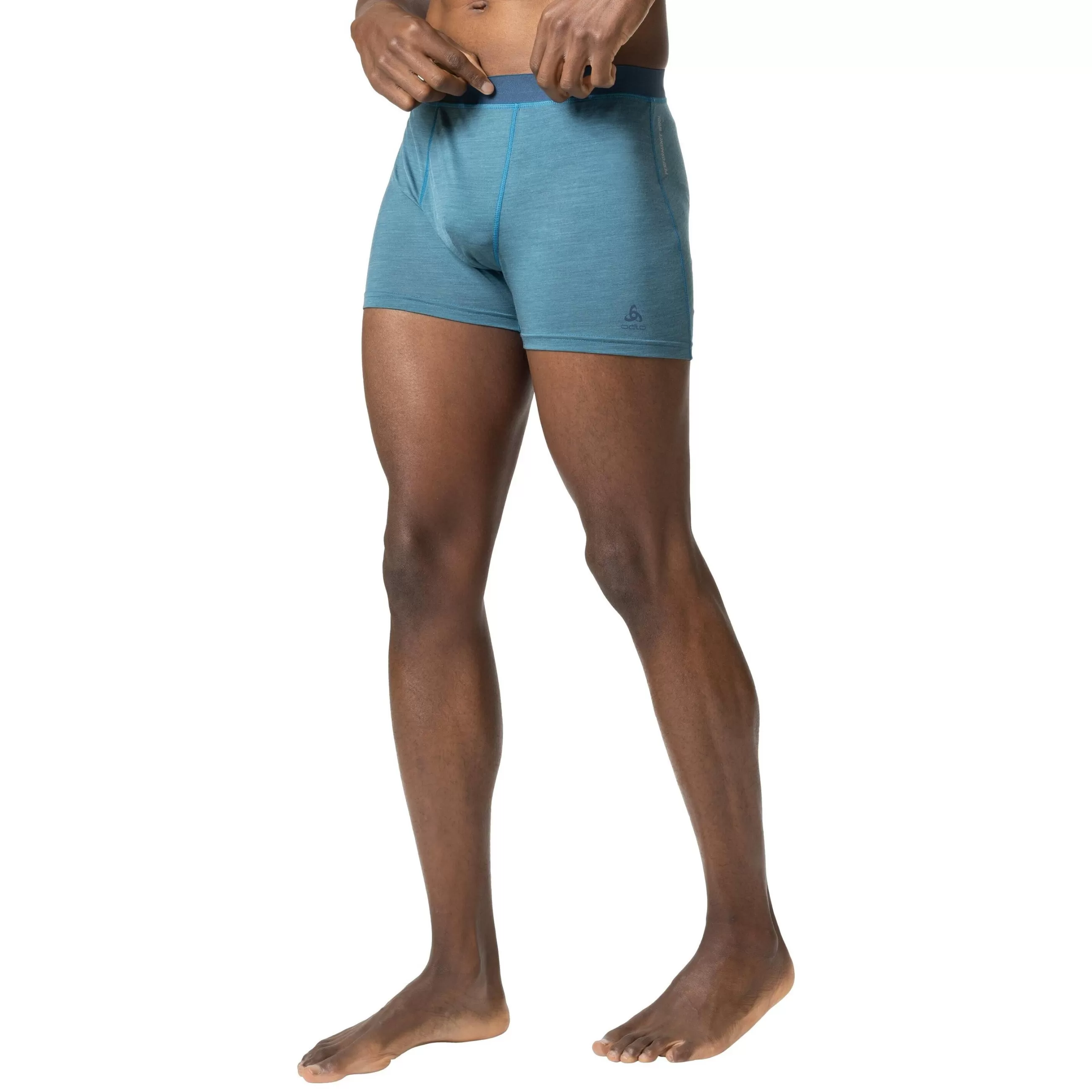 Underwear^Odlo The Natural Performance Wool 130 Boxers Saxony Blue Melange