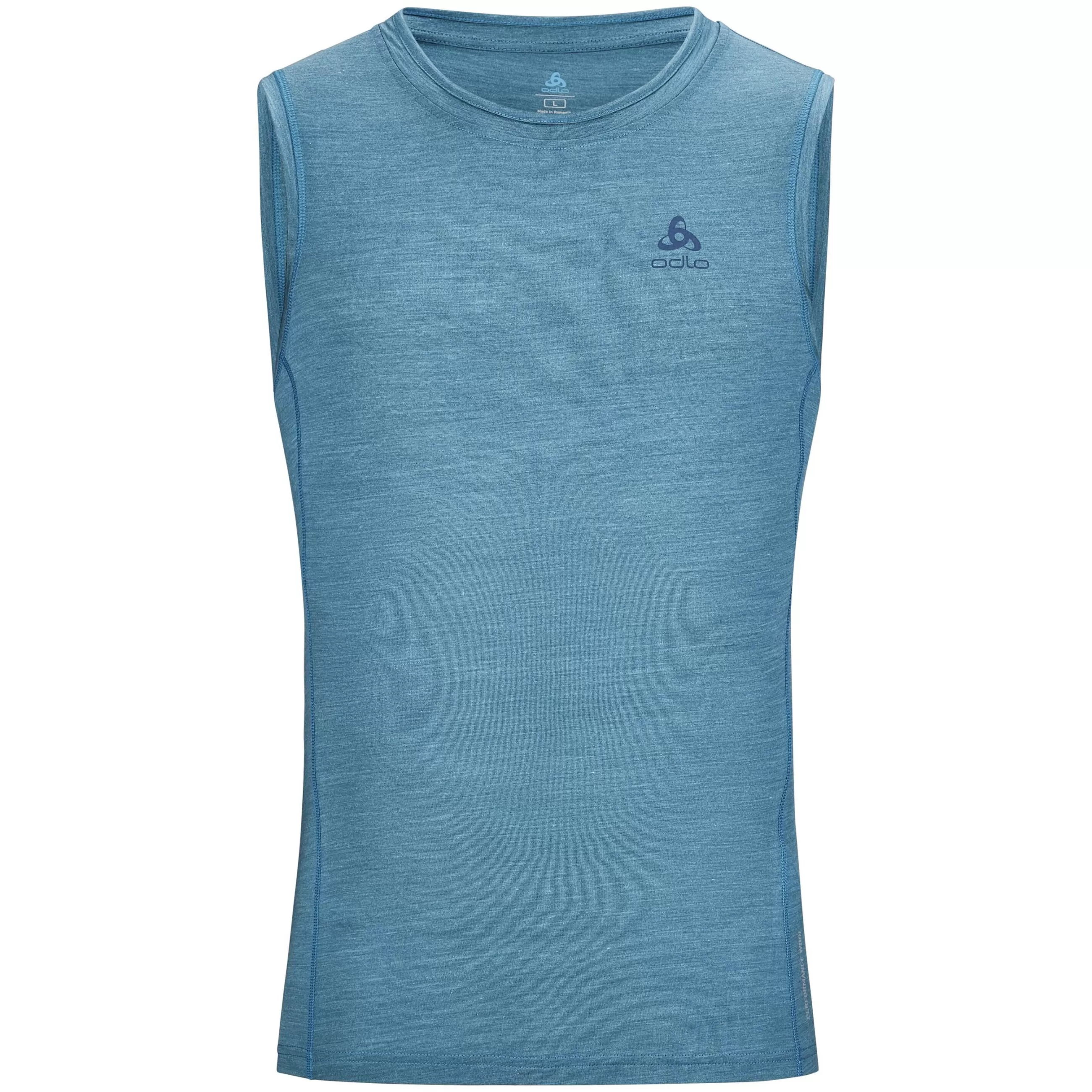 Base Layers^Odlo The Natural Performance Wool 130 Tank Top Saxony Blue Melange