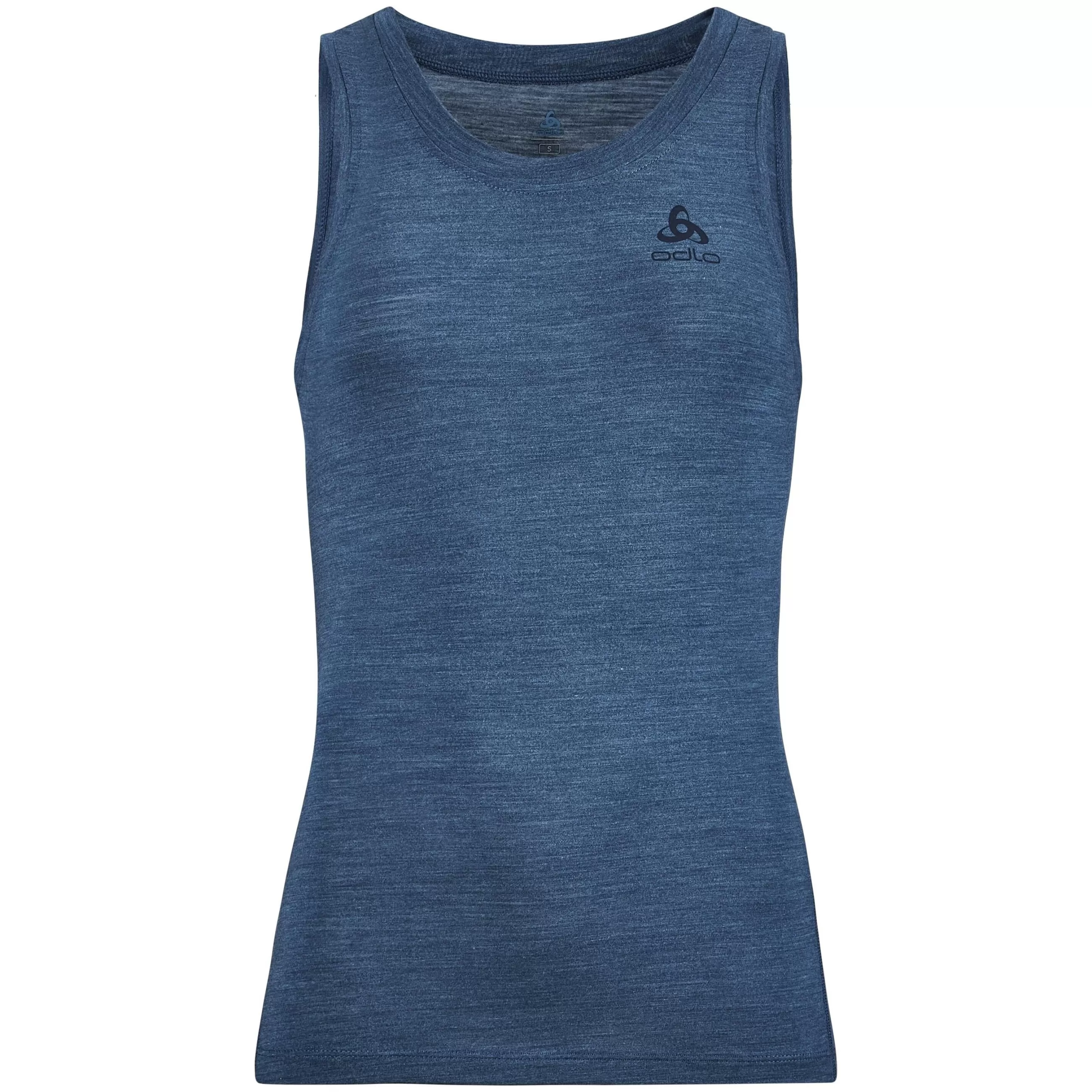 Base Layers^Odlo The Natural Performance Wool 130 Tank Top Blue Wing Teal Melange