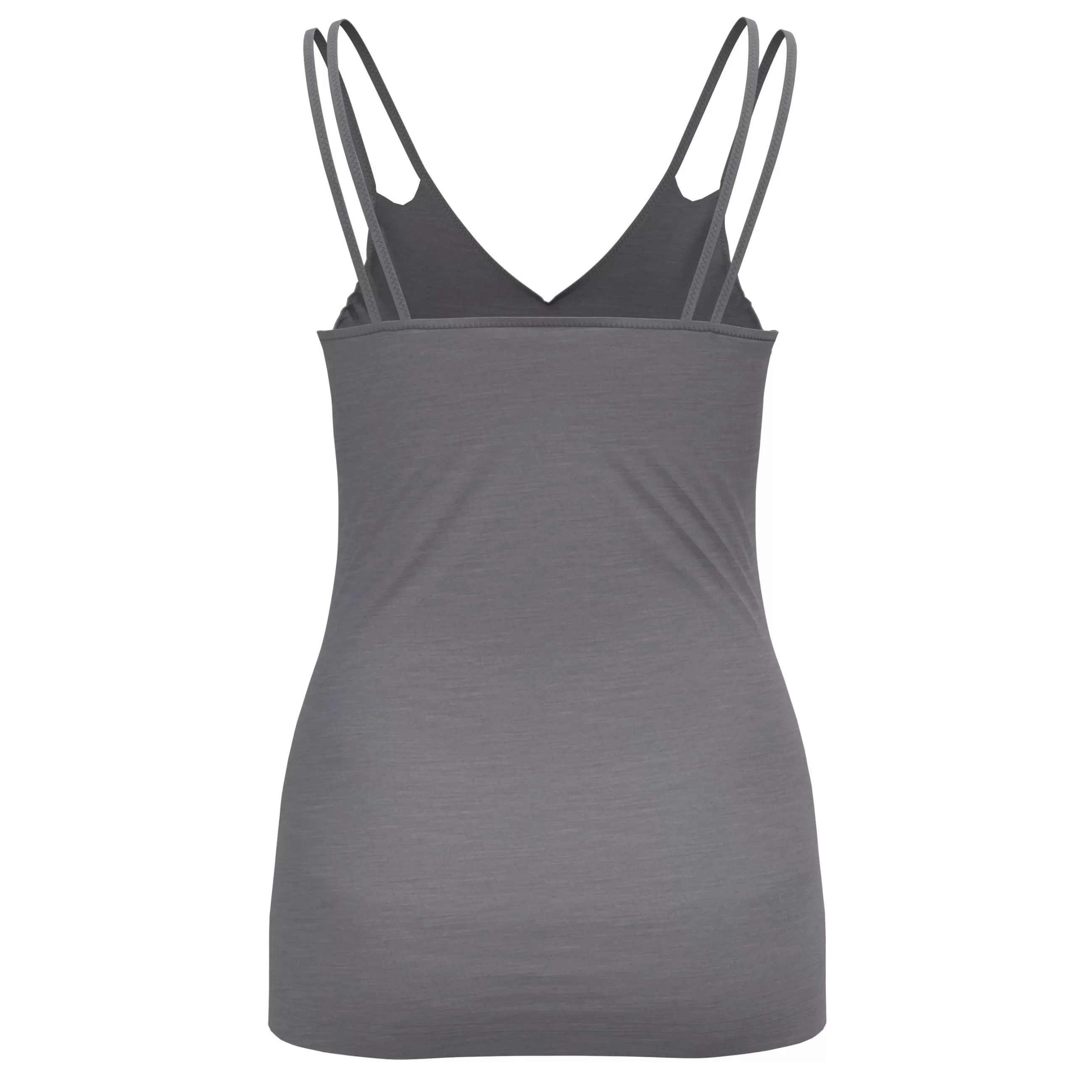 Base Layers^Odlo The Natural Performance Wool 130 V-Neck Singlet Grey Melange