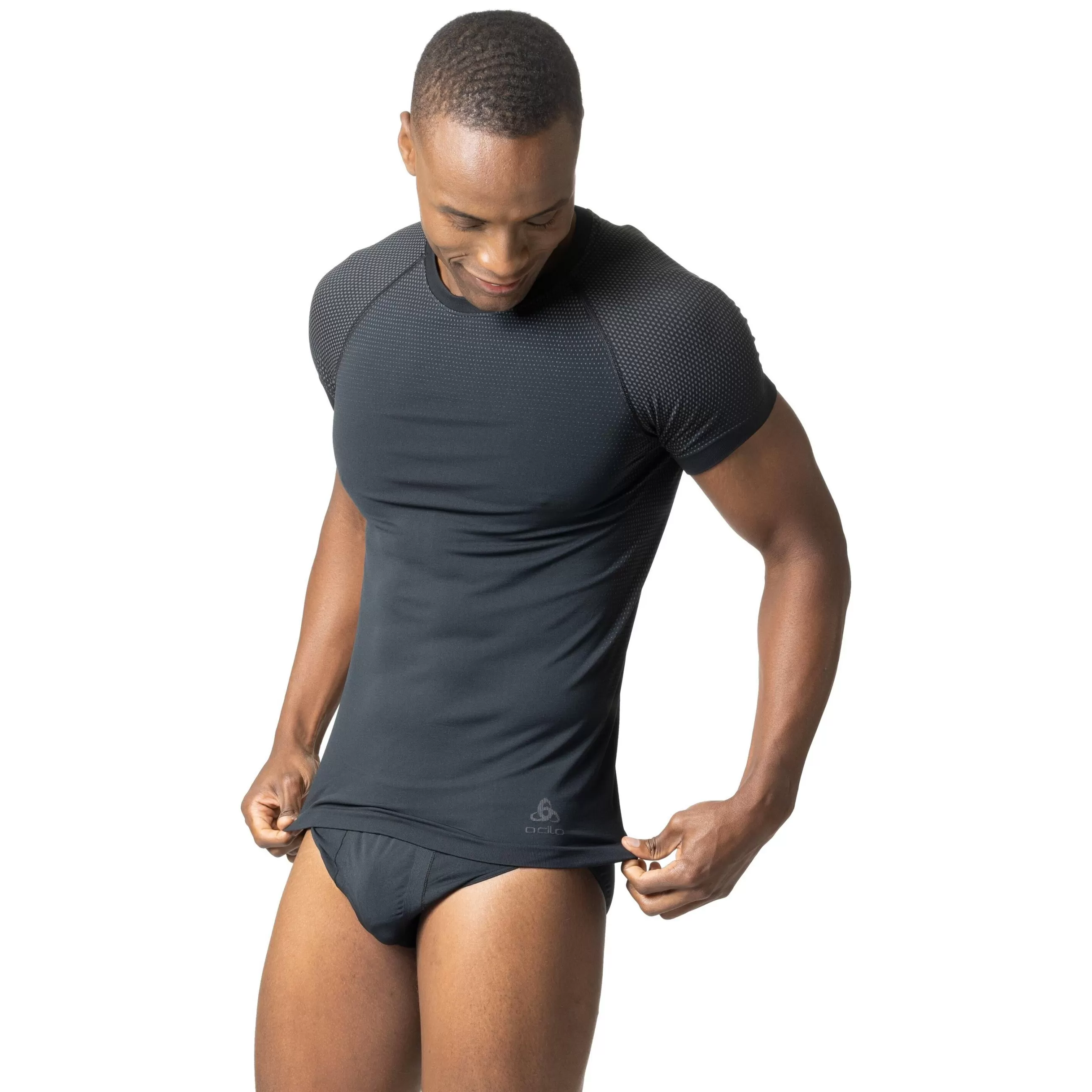 Base Layers^Odlo The Performance Light Eco Short Sleeve T-Shirt Black