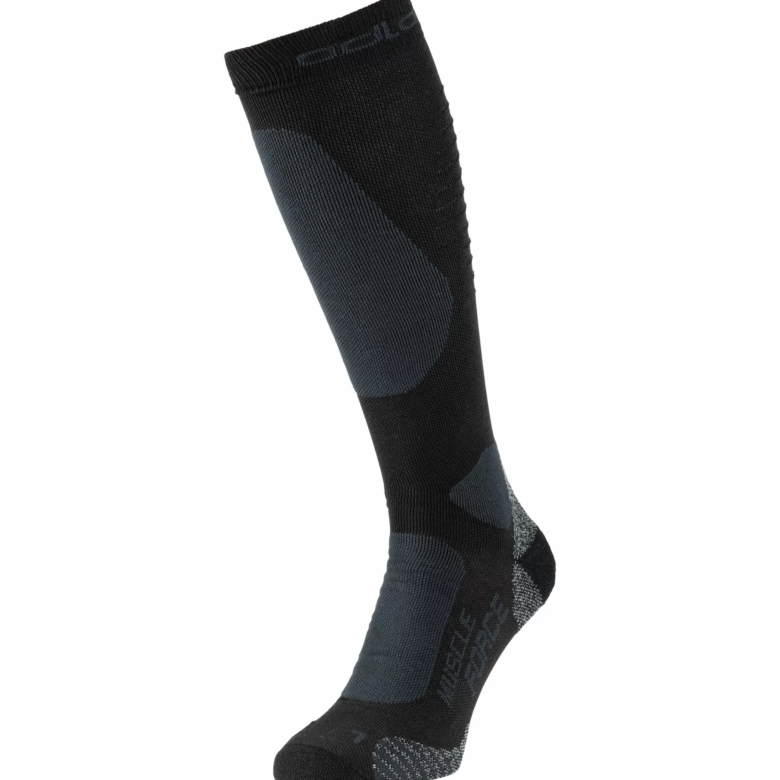 Socks^Odlo The Primaloft® Muscle Force Warm Compression Sock Black - Odlo Graphite Grey