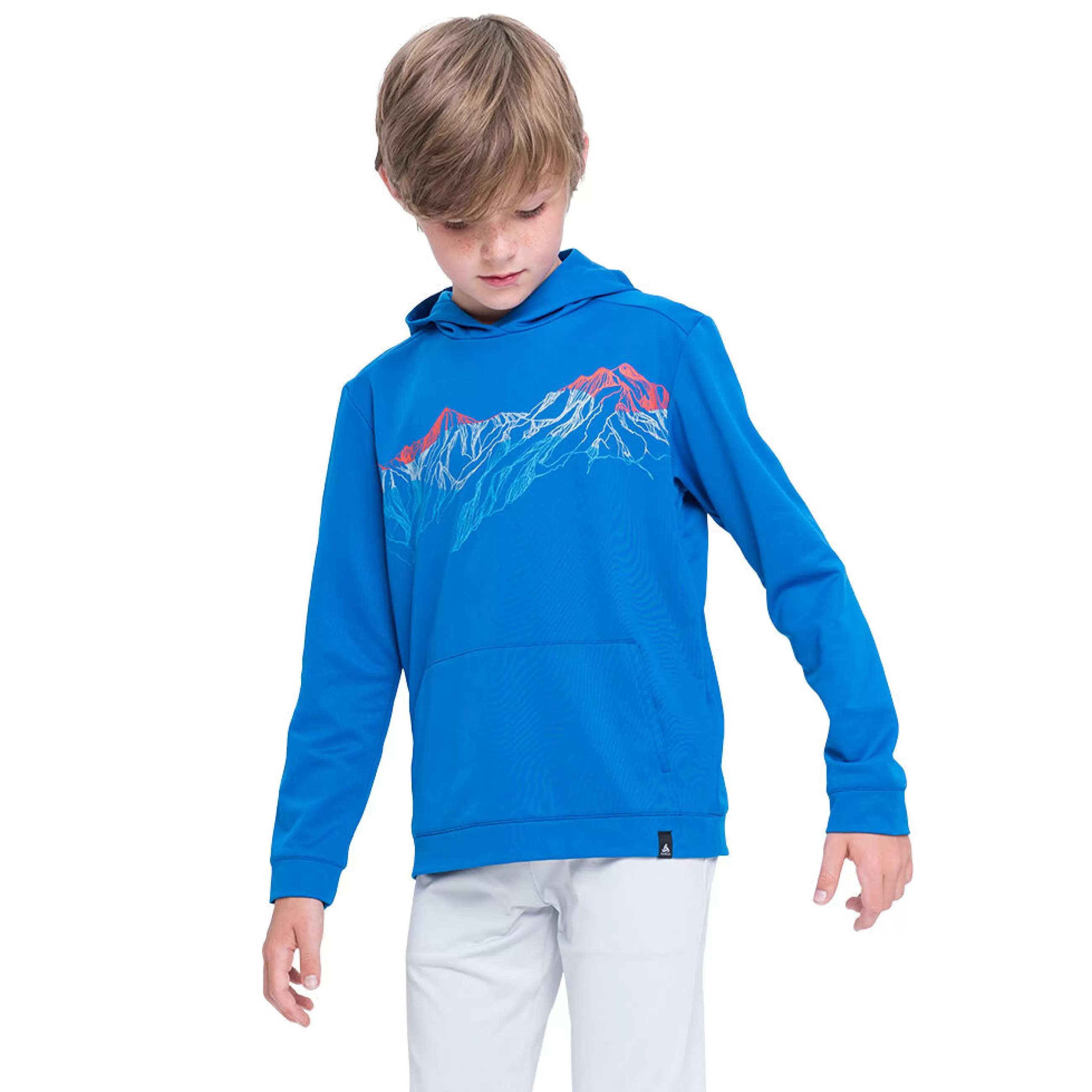 Clothing^Odlo The Weact Kids' Collection Mid Layer Hoody Energy Blue