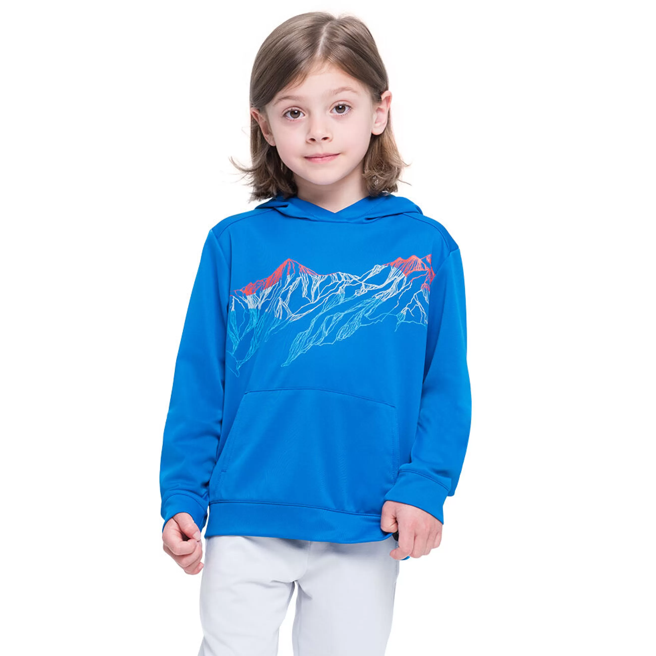 Clothing^Odlo The Weact Kids' Collection Mid Layer Hoody Energy Blue