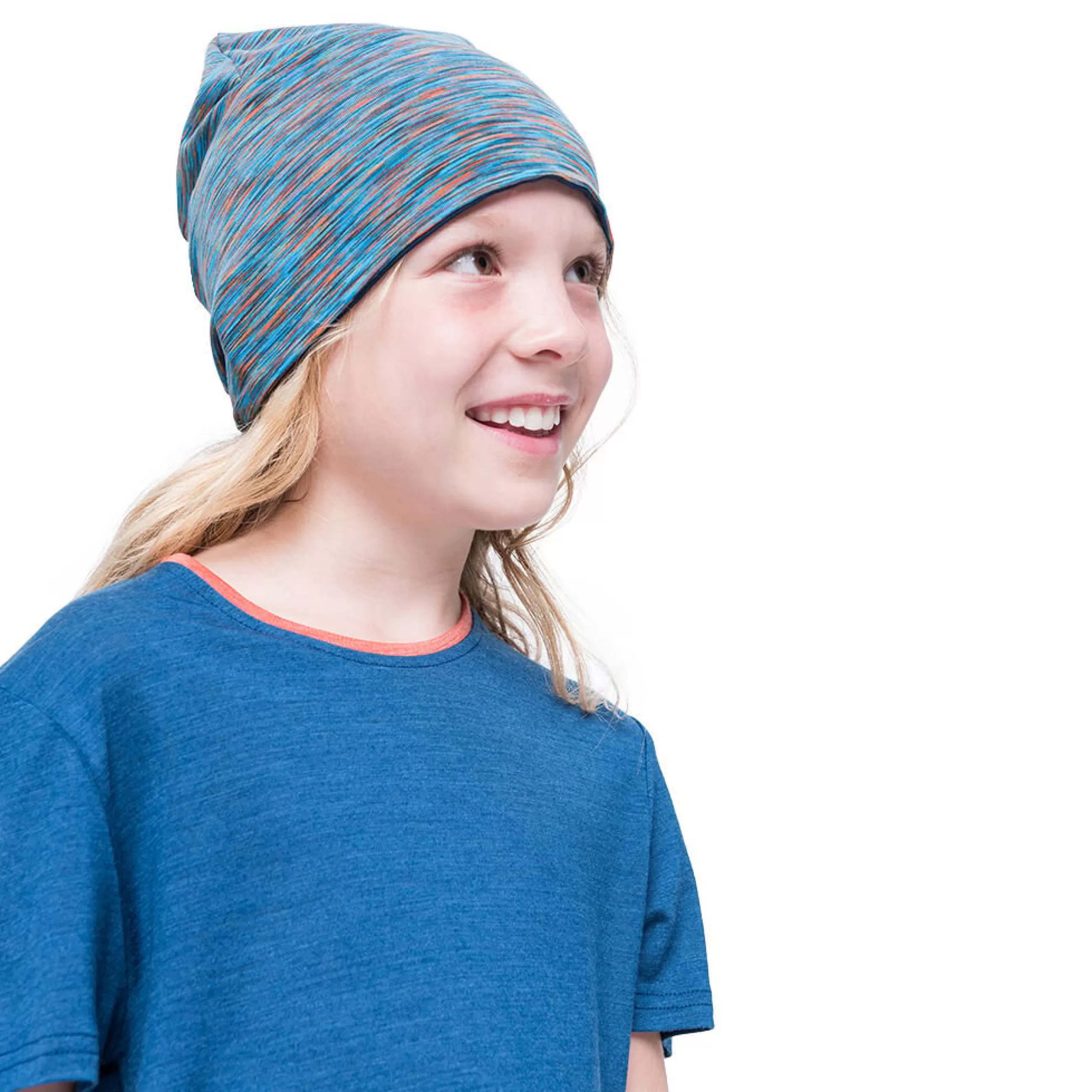 Accessories^Odlo The Weact Kids' Collection Reversable Beanie Hat Peacoat - Mykonos Blue