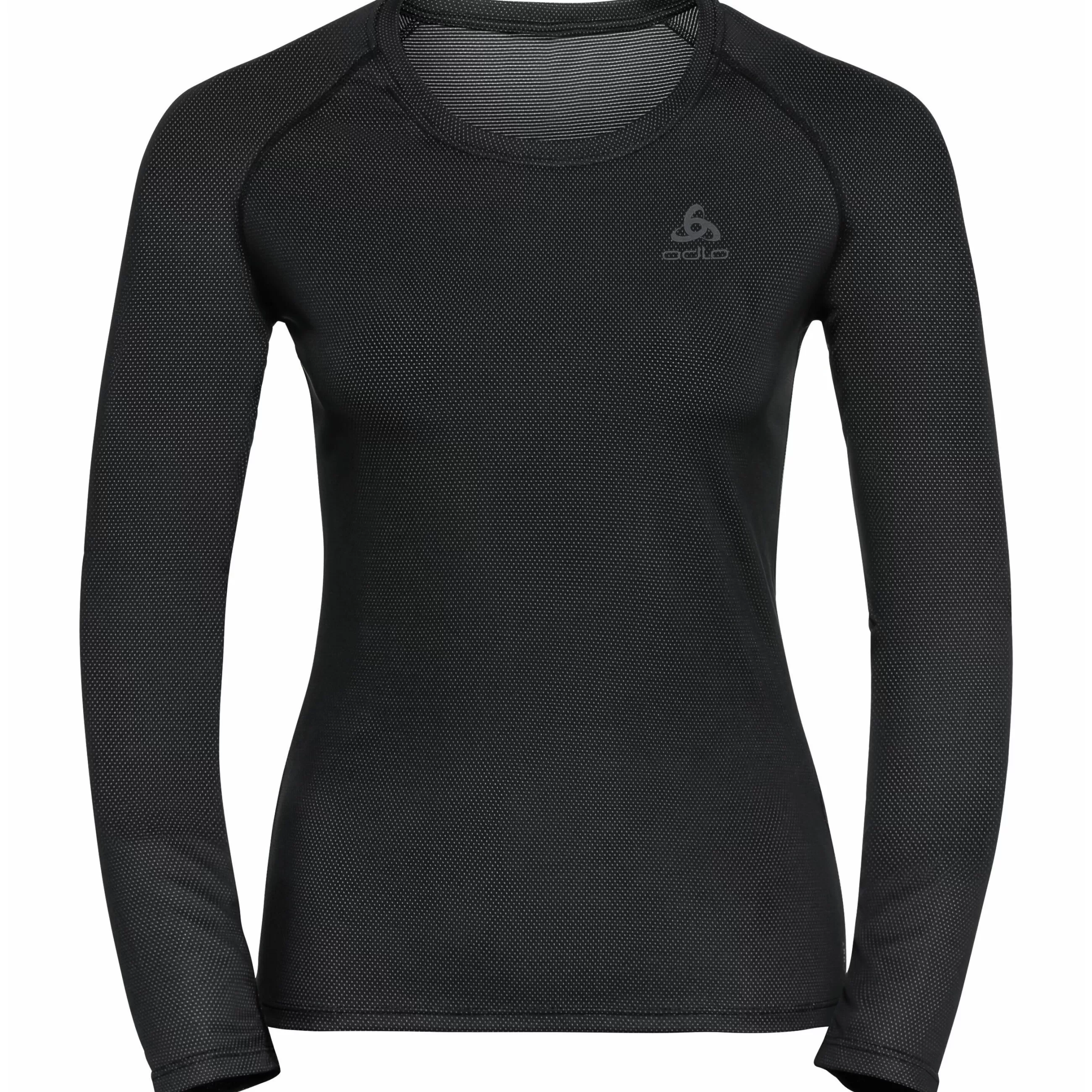 Base Layers^Odlo The Women's Active F-Dry Light Eco Long Sleeve Base Layer Top Black