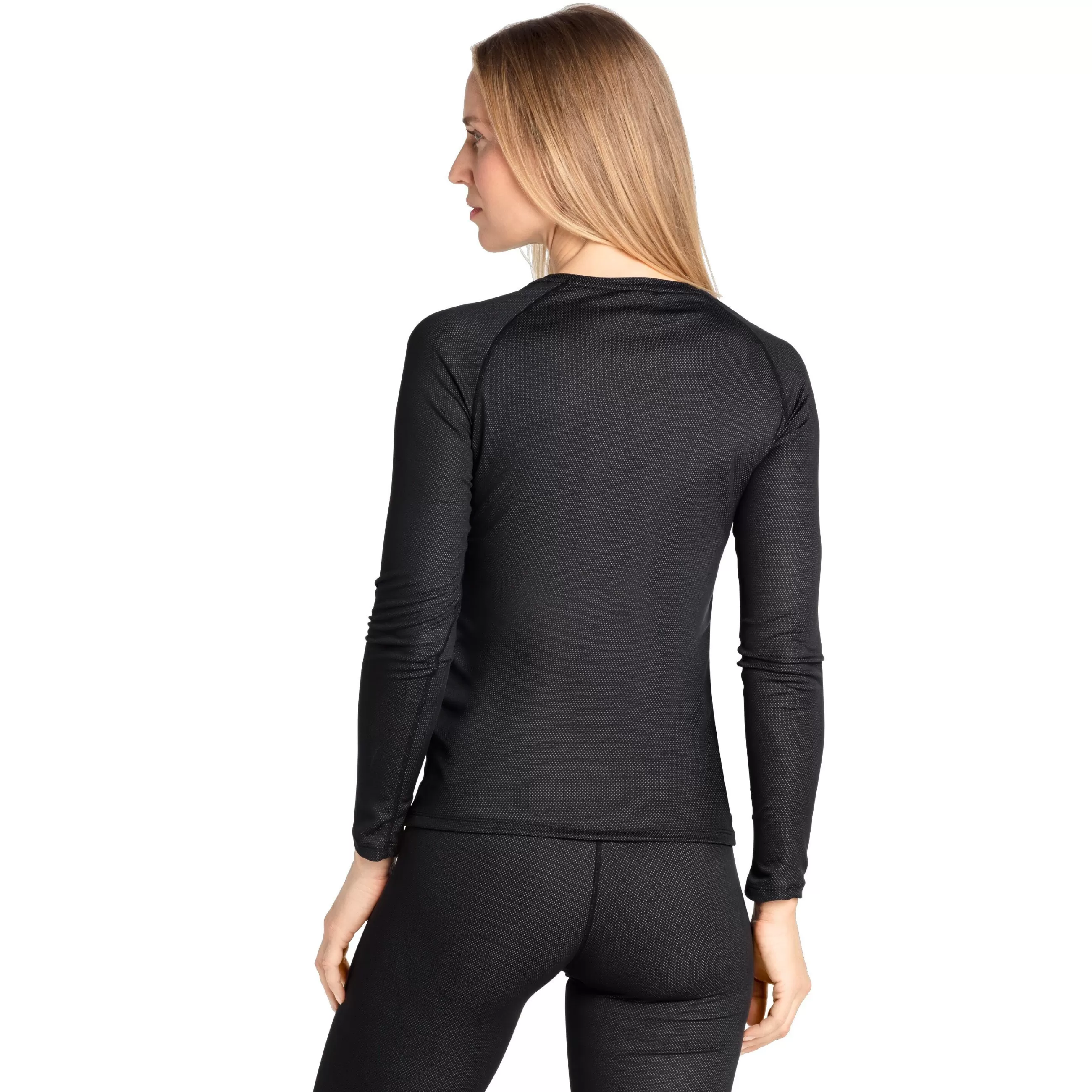 Base Layers^Odlo The Women's Active F-Dry Light Eco Long Sleeve Base Layer Top Black