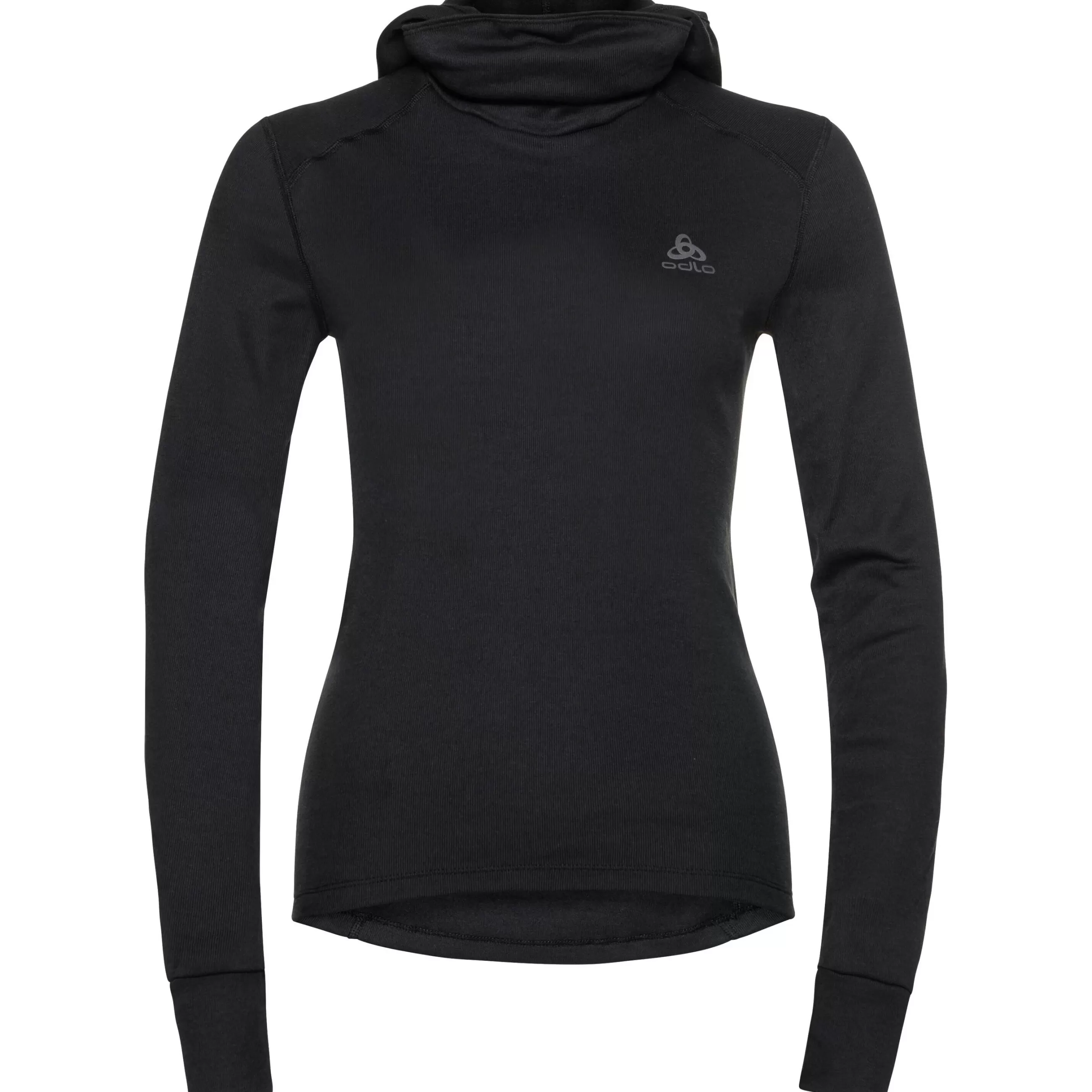Base Layers^Odlo The Women's Active Warm Eco Base Layer Top With Facemask Black